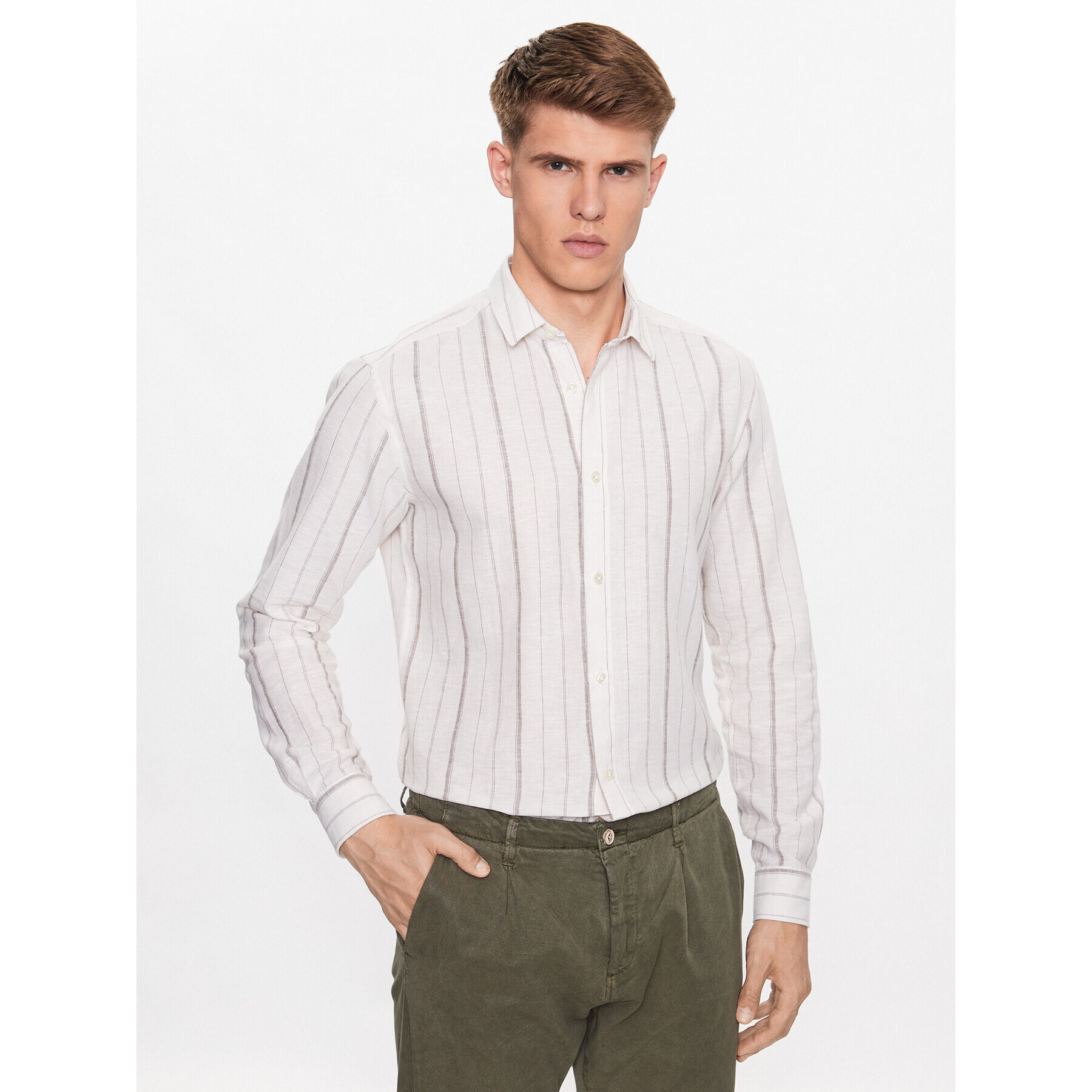 Only & Sons Košile 22025123 Šedá Slim Fit - Pepit.cz