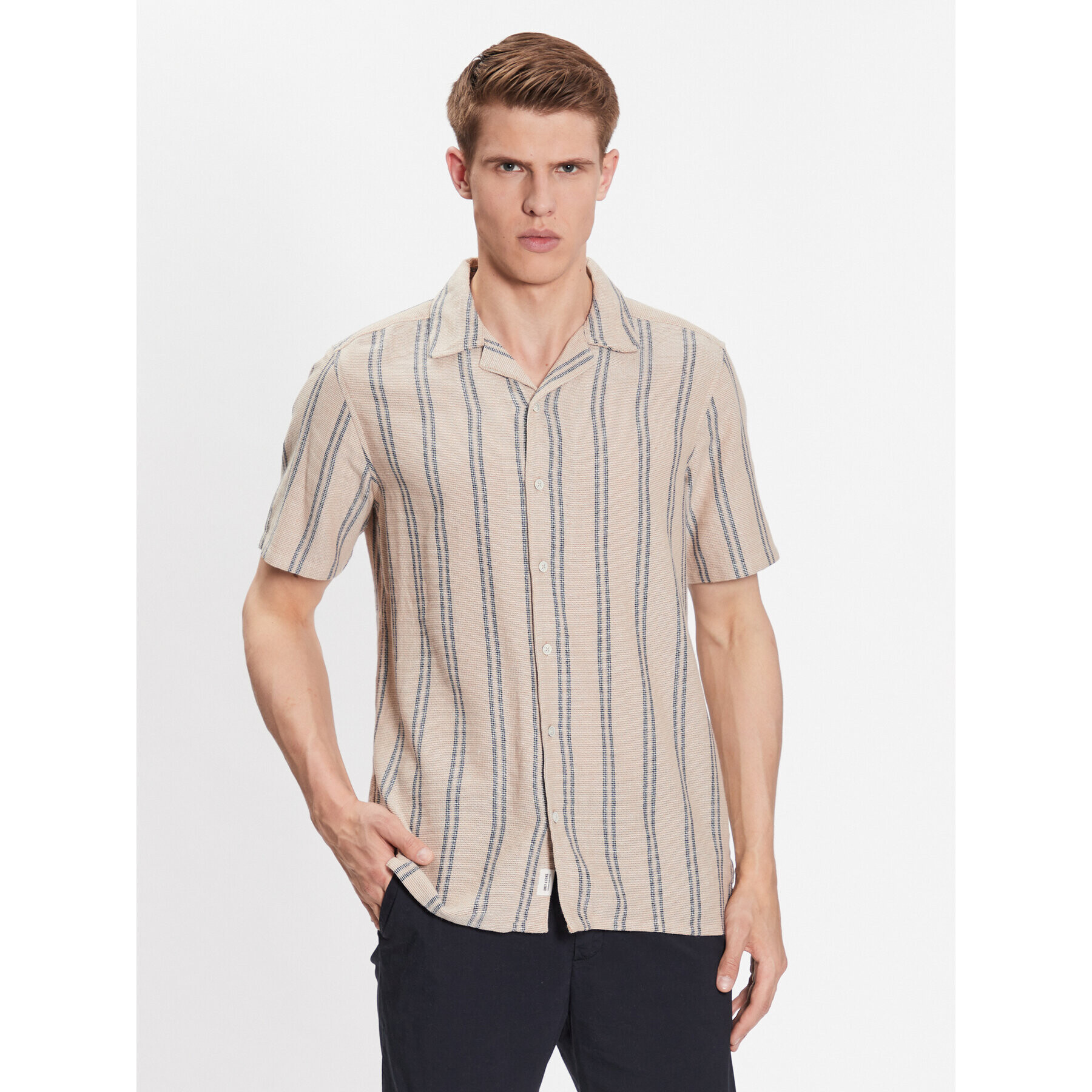 Only & Sons Košile 22025659 Béžová Regular Fit - Pepit.cz