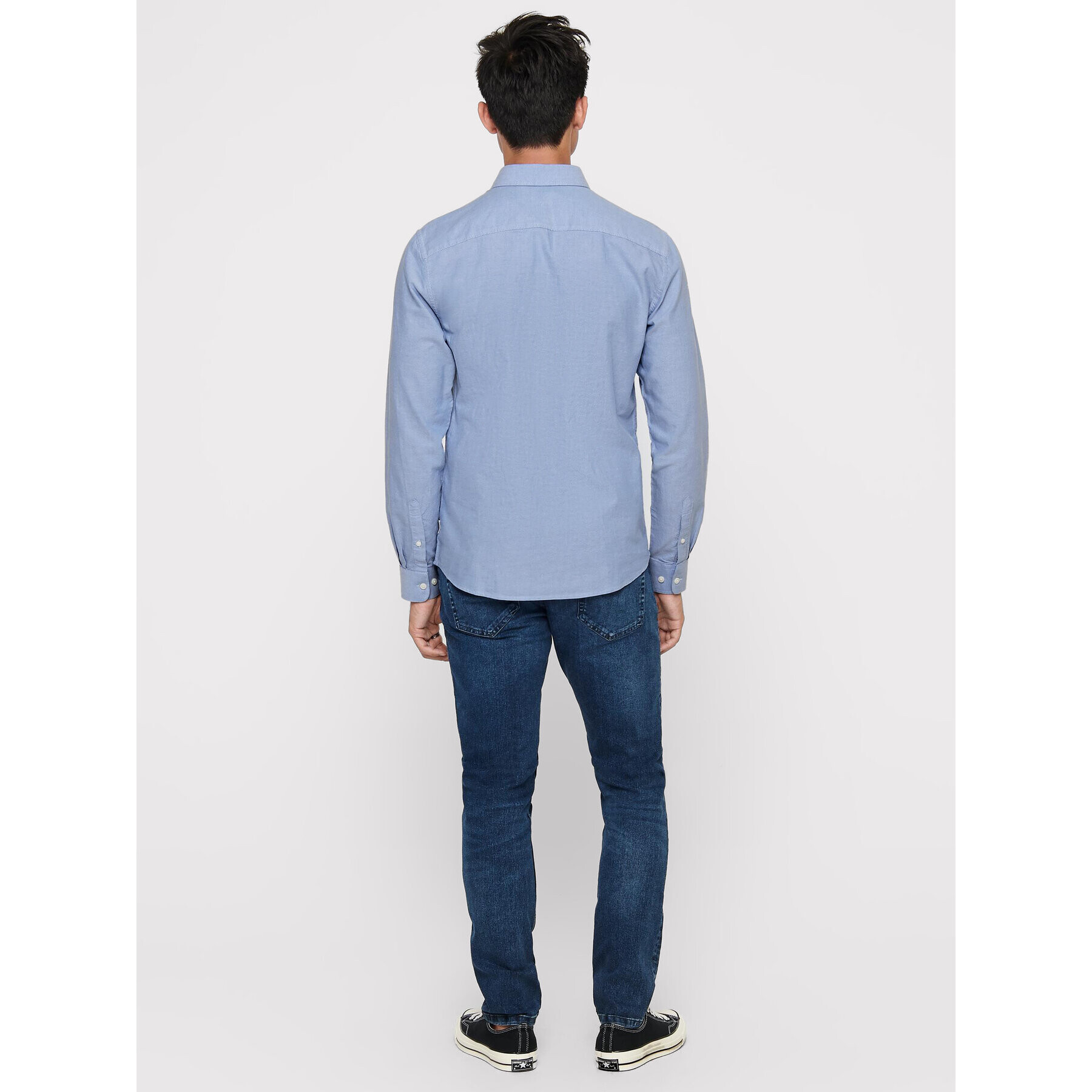 Only & Sons Košile Alvaro 22006479 Modrá Slim Fit - Pepit.cz