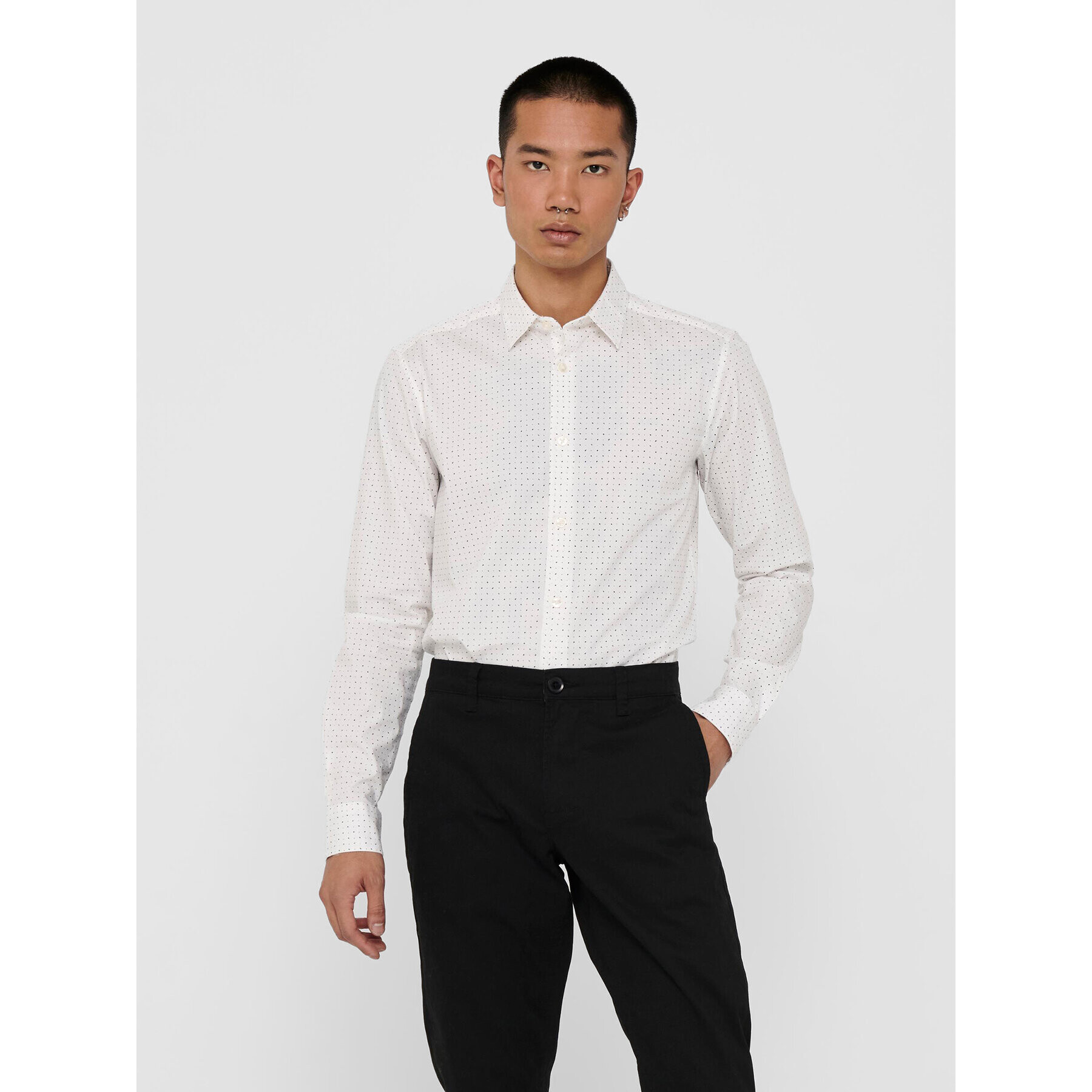 Only & Sons Košile Bart 22017573 Bílá Slim Fit - Pepit.cz