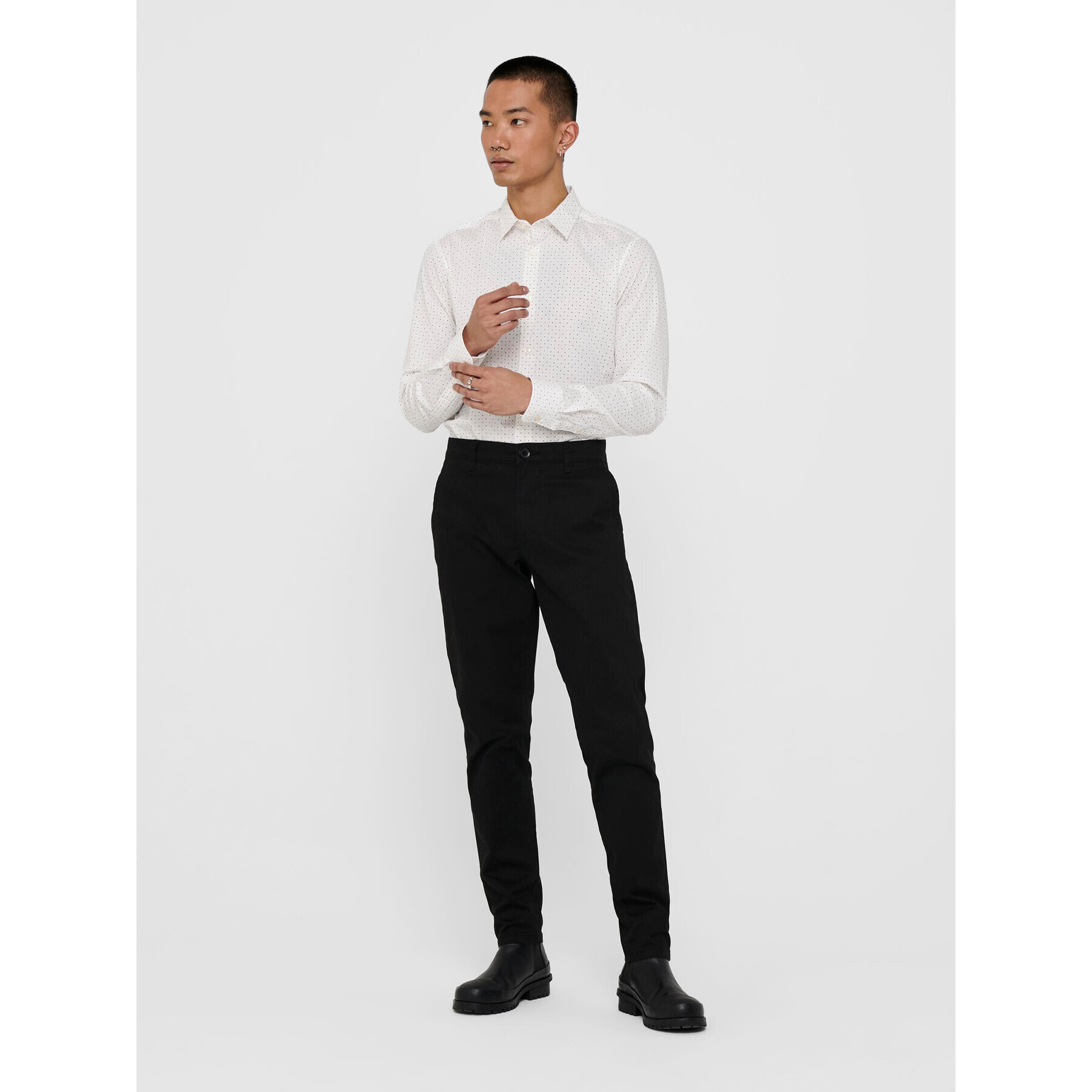 Only & Sons Košile Bart 22017573 Bílá Slim Fit - Pepit.cz