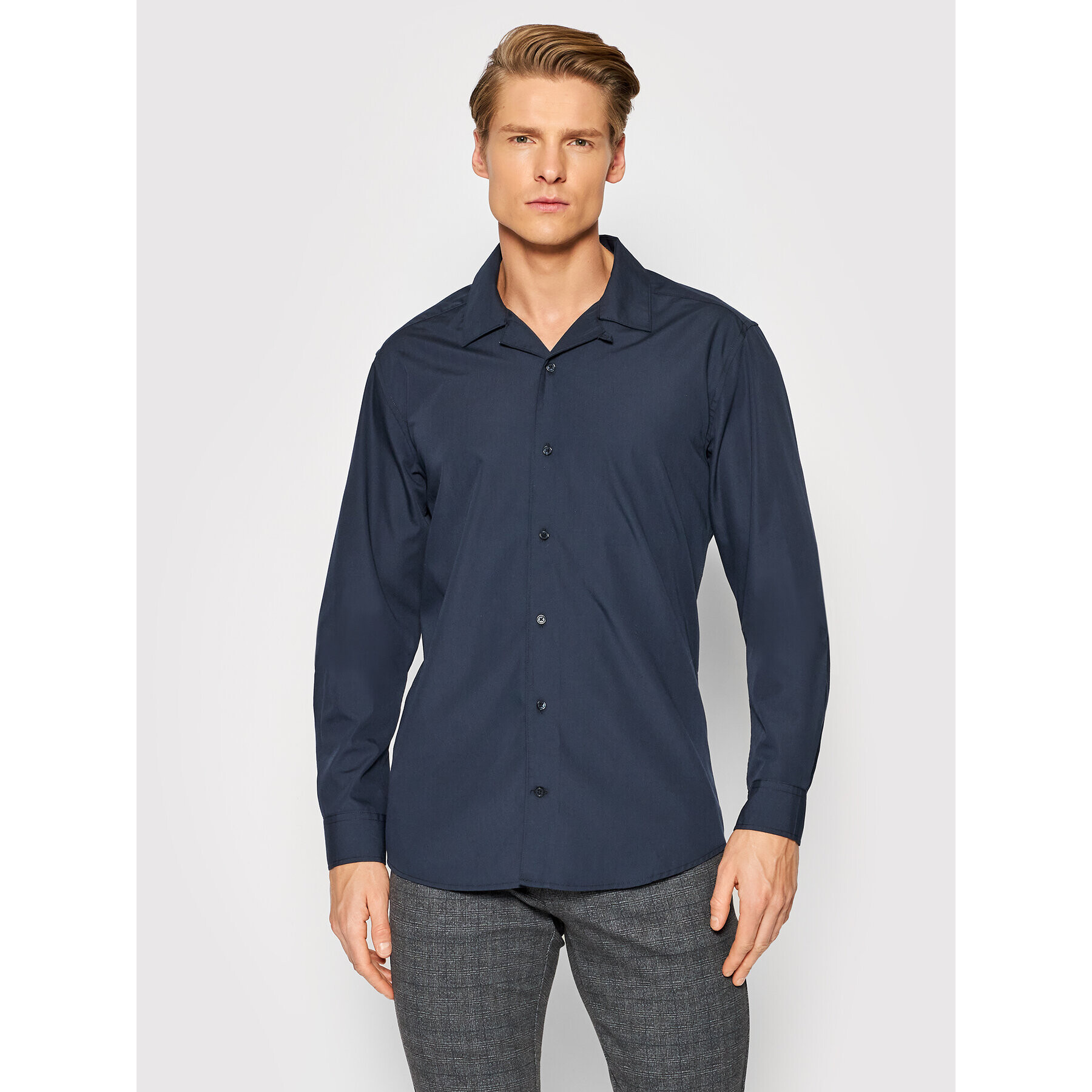 Only & Sons Košile Benny 22022766 Tmavomodrá Regular Fit - Pepit.cz