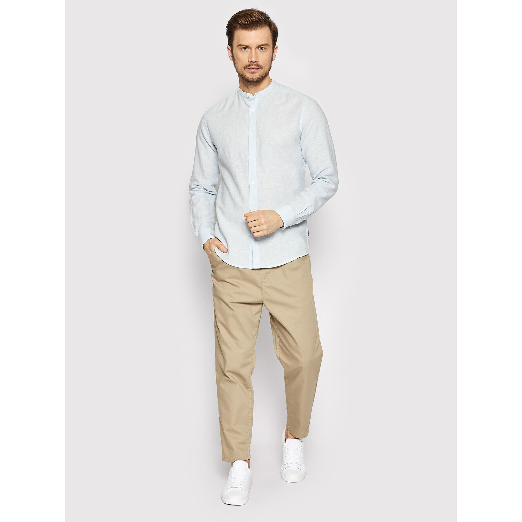 Only & Sons Košile Caiden 22019173 Modrá Slim Fit - Pepit.cz