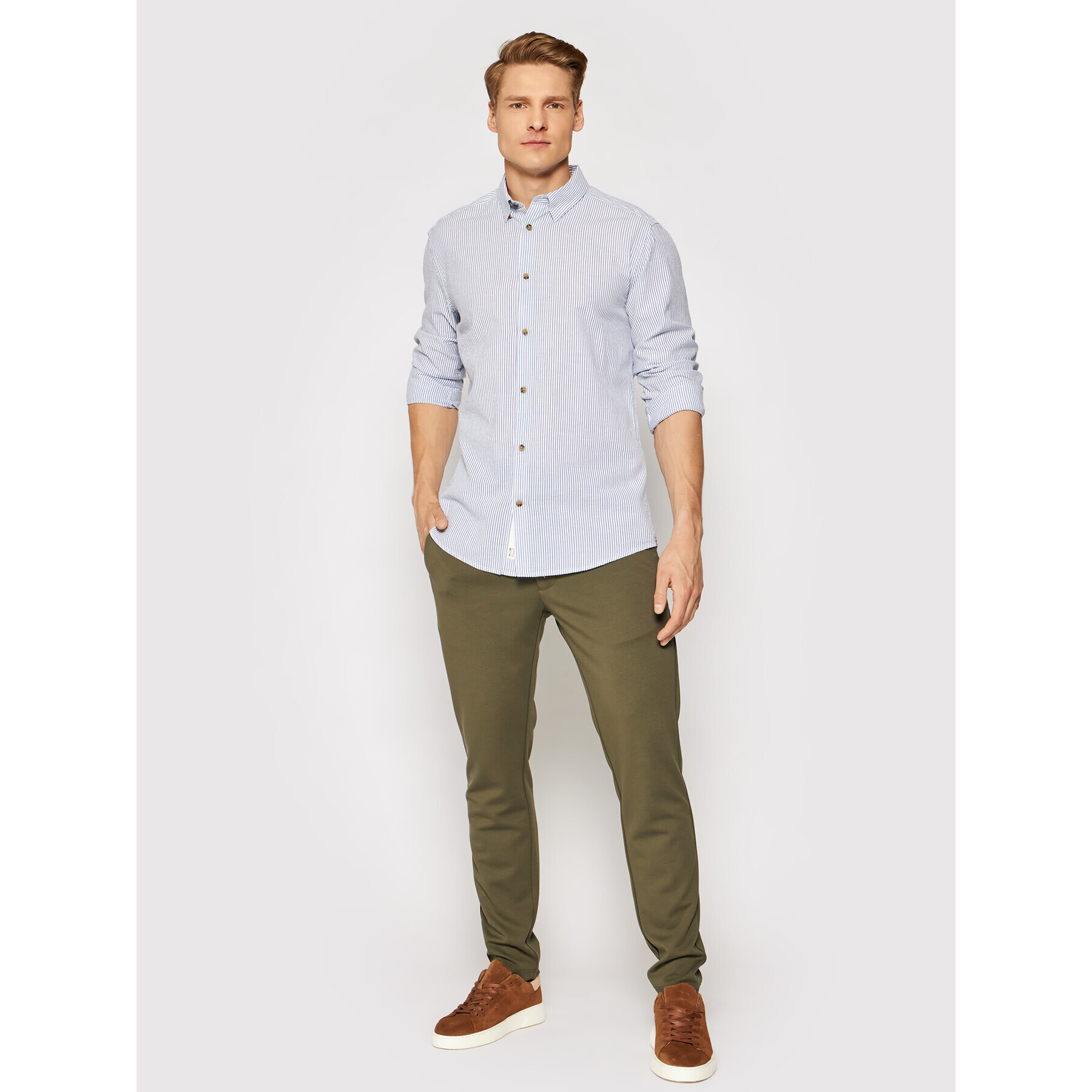 Only & Sons Košile Steve 22019165 Modrá Slim Fit - Pepit.cz