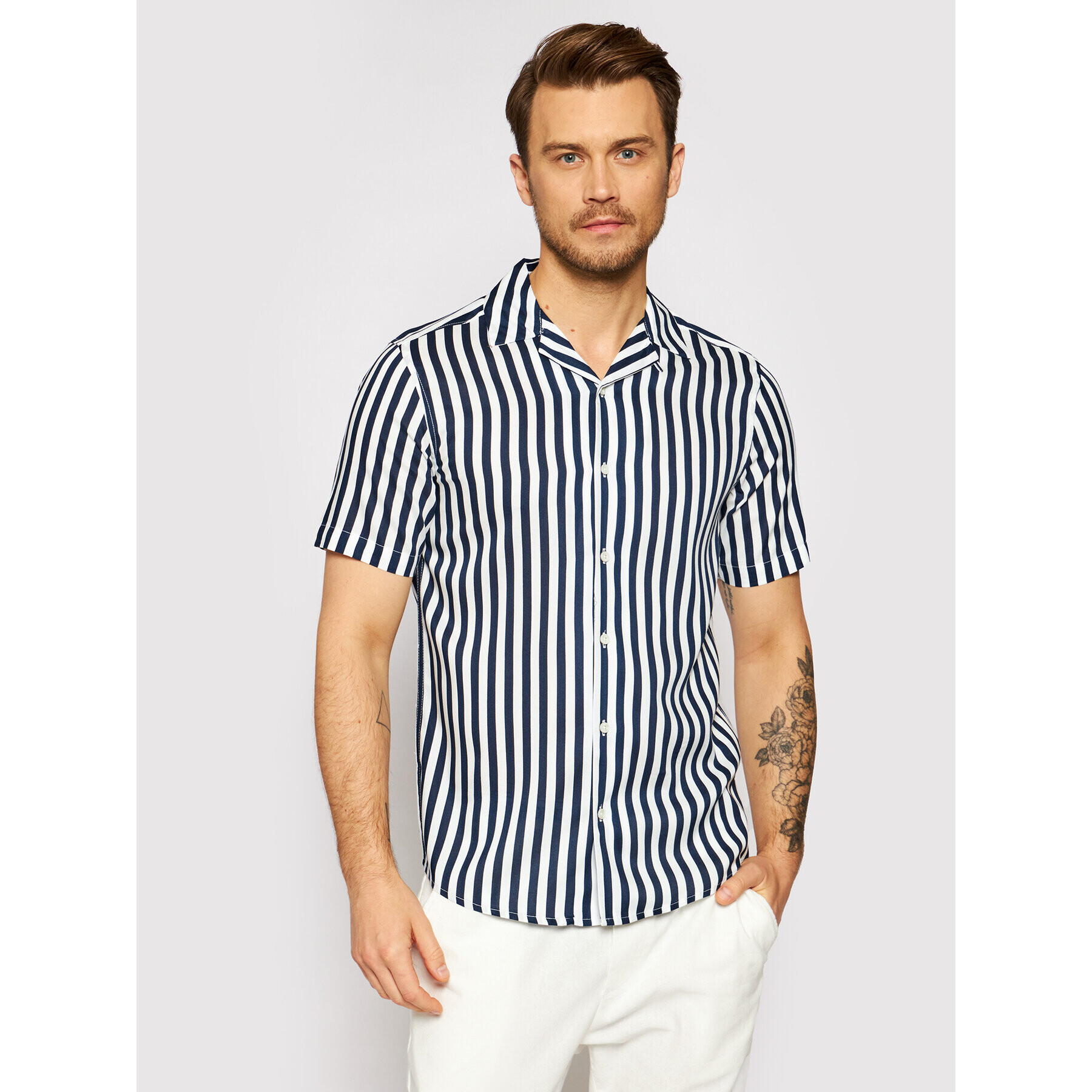 Only & Sons Košile Wayne 22013267 Tmavomodrá Regular Fit - Pepit.cz