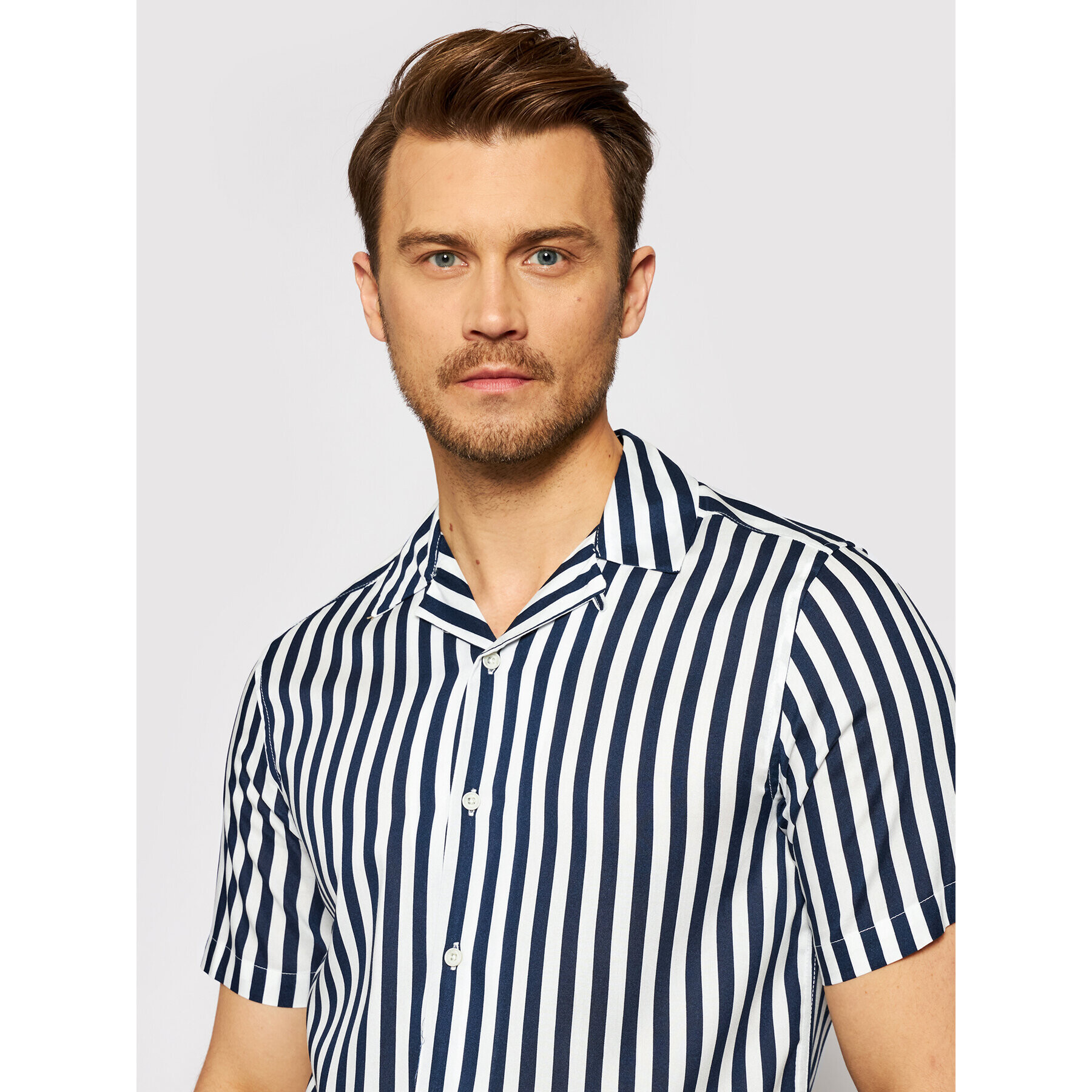 Only & Sons Košile Wayne 22013267 Tmavomodrá Regular Fit - Pepit.cz