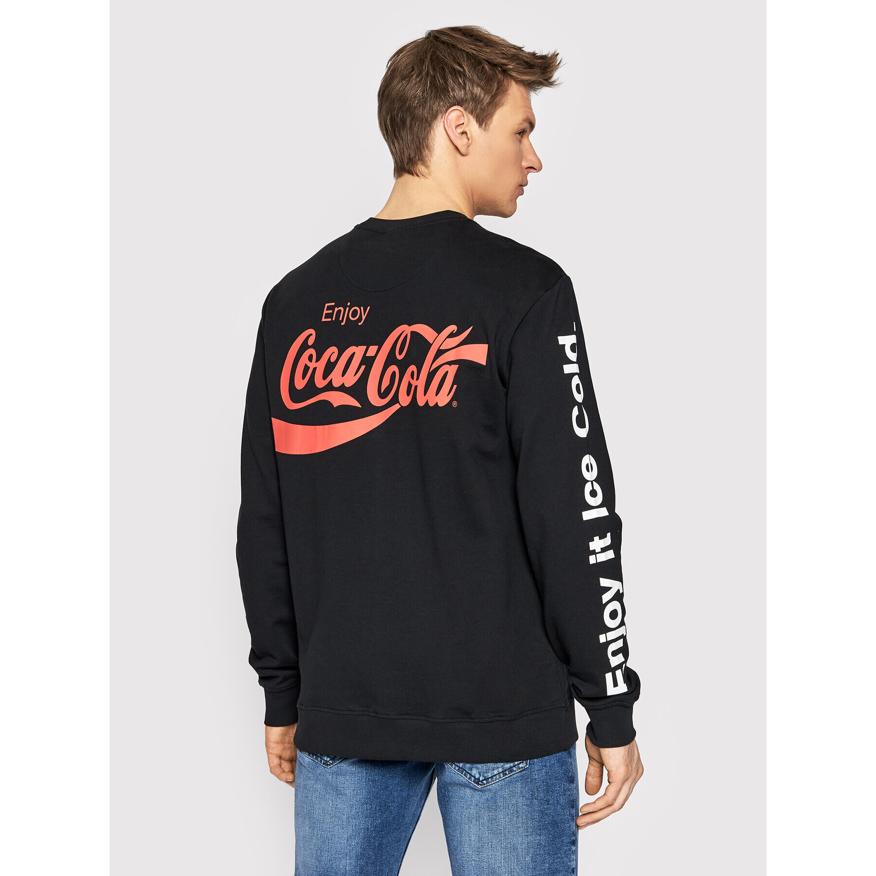 Only & Sons Mikina COCA-COLA 22023352 Černá Regular Fit - Pepit.cz