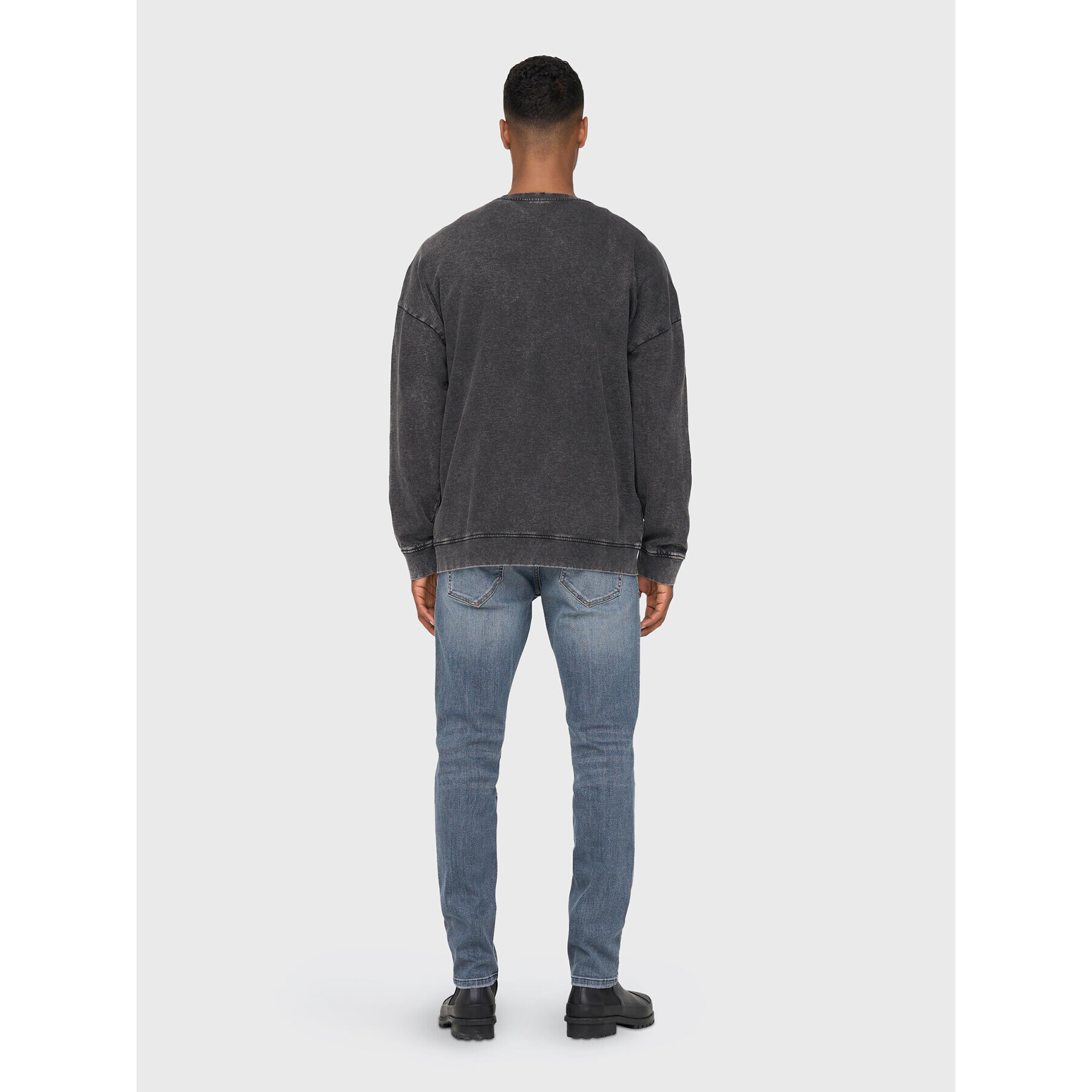 Only & Sons Mikina Toby Rlx Nirvana 22023680 Černá Relaxed Fit - Pepit.cz