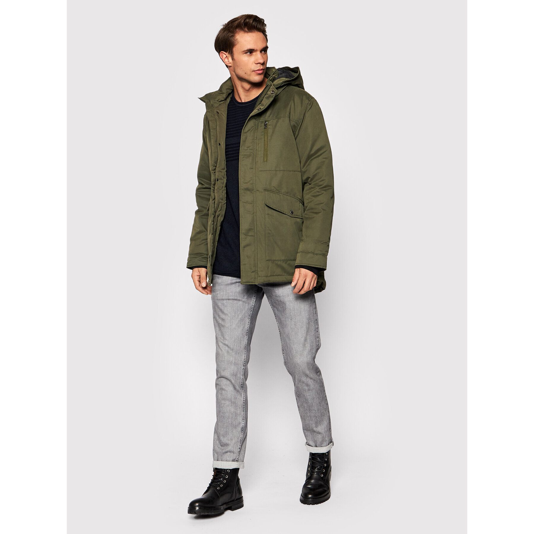 Only & Sons Parka Elliot 22019342 Zelená Regular Fit - Pepit.cz