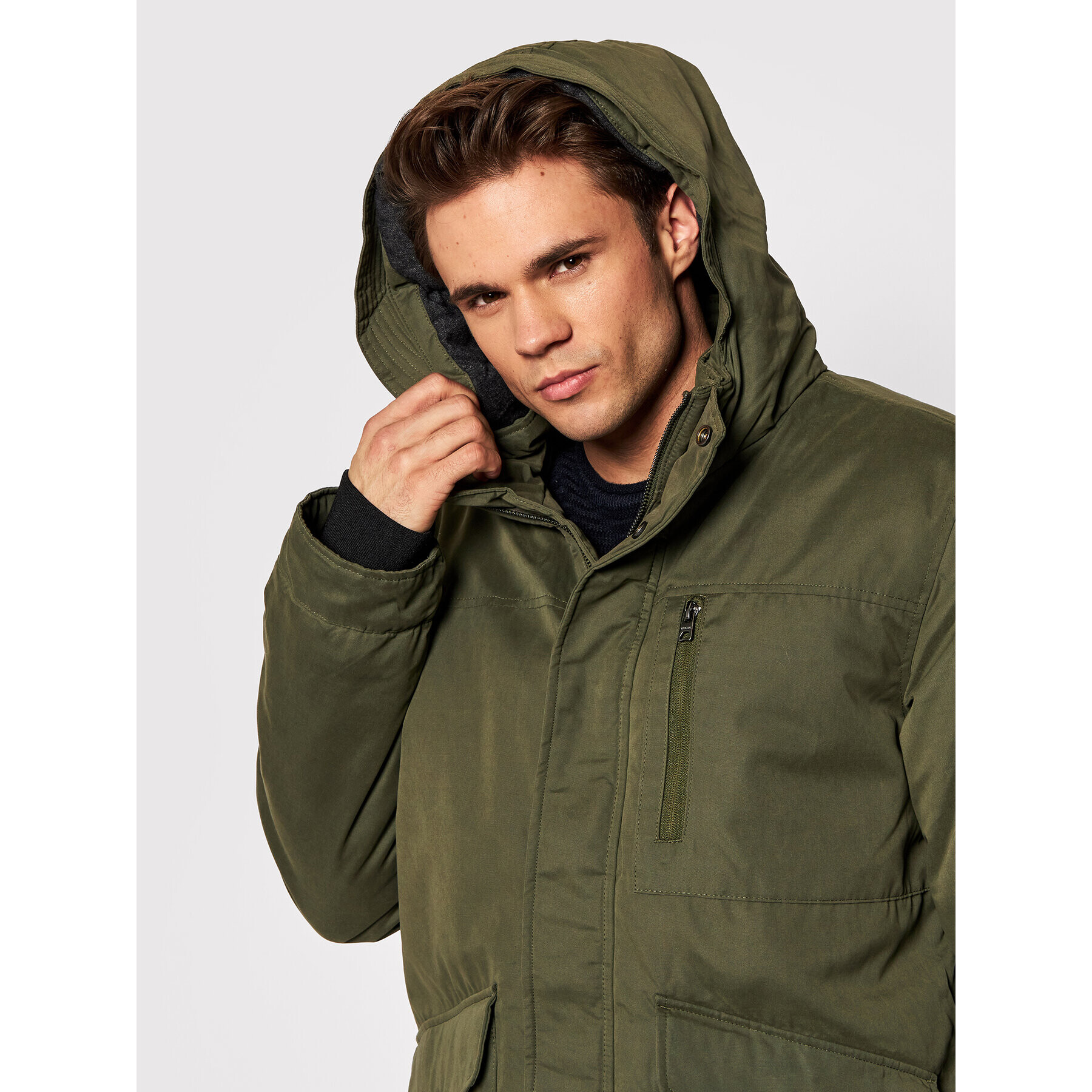 Only & Sons Parka Elliot 22019342 Zelená Regular Fit - Pepit.cz