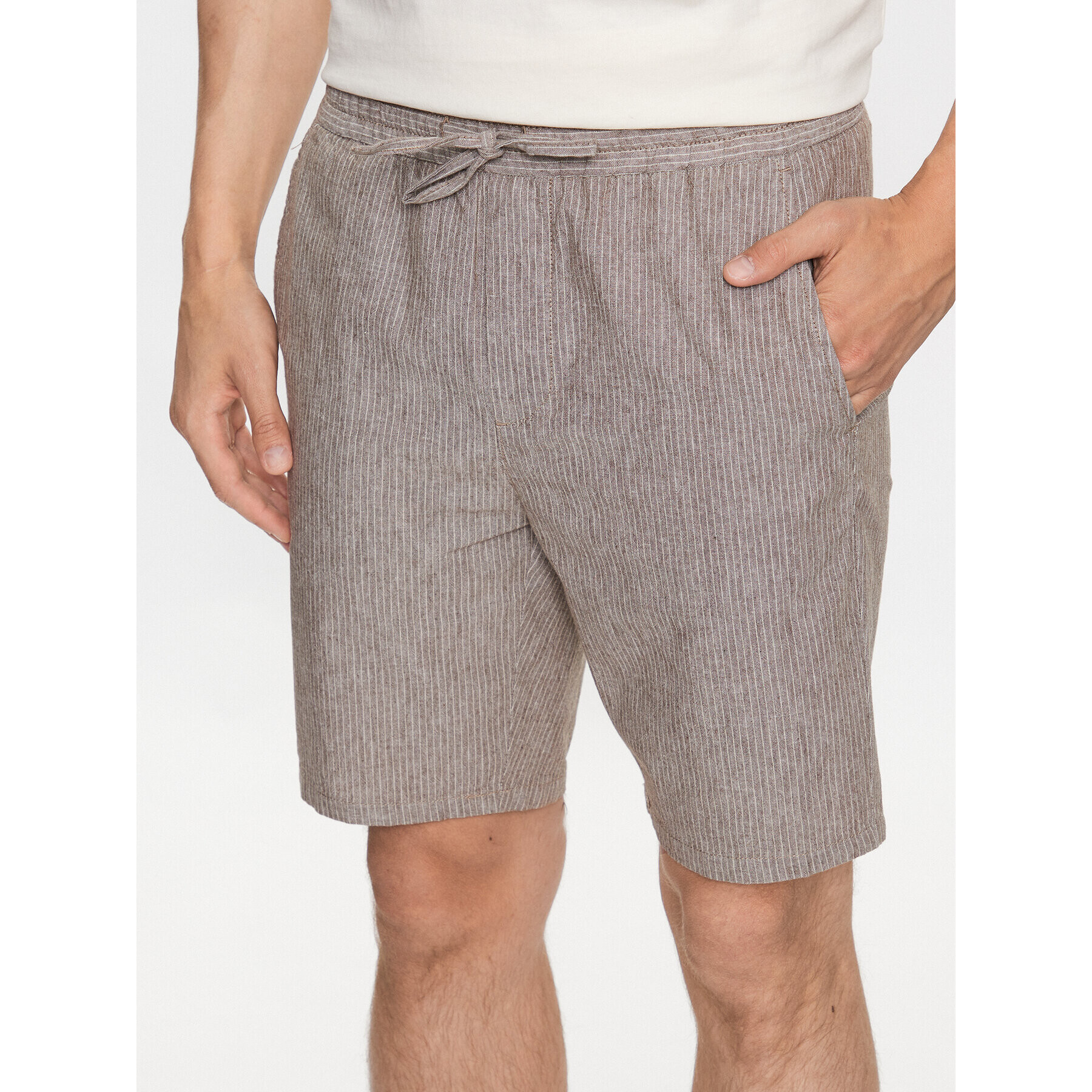 Only & Sons Šortky z materiálu 22024952 Hnědá Loose Fit - Pepit.cz