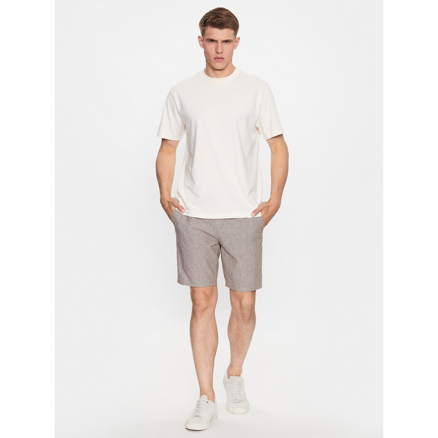 Only & Sons Šortky z materiálu 22024952 Hnědá Loose Fit - Pepit.cz