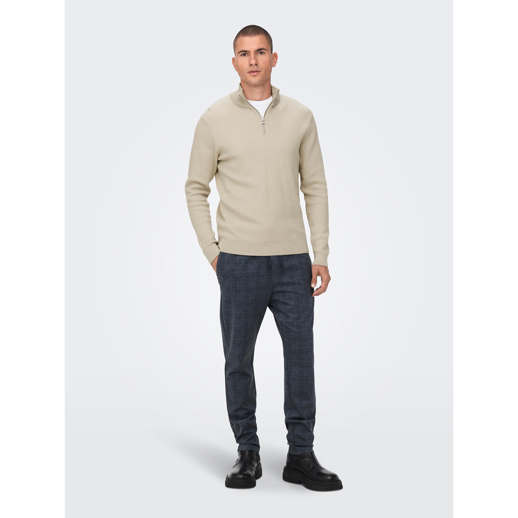 Only & Sons Svetr 22023210 Béžová Regular Fit - Pepit.cz