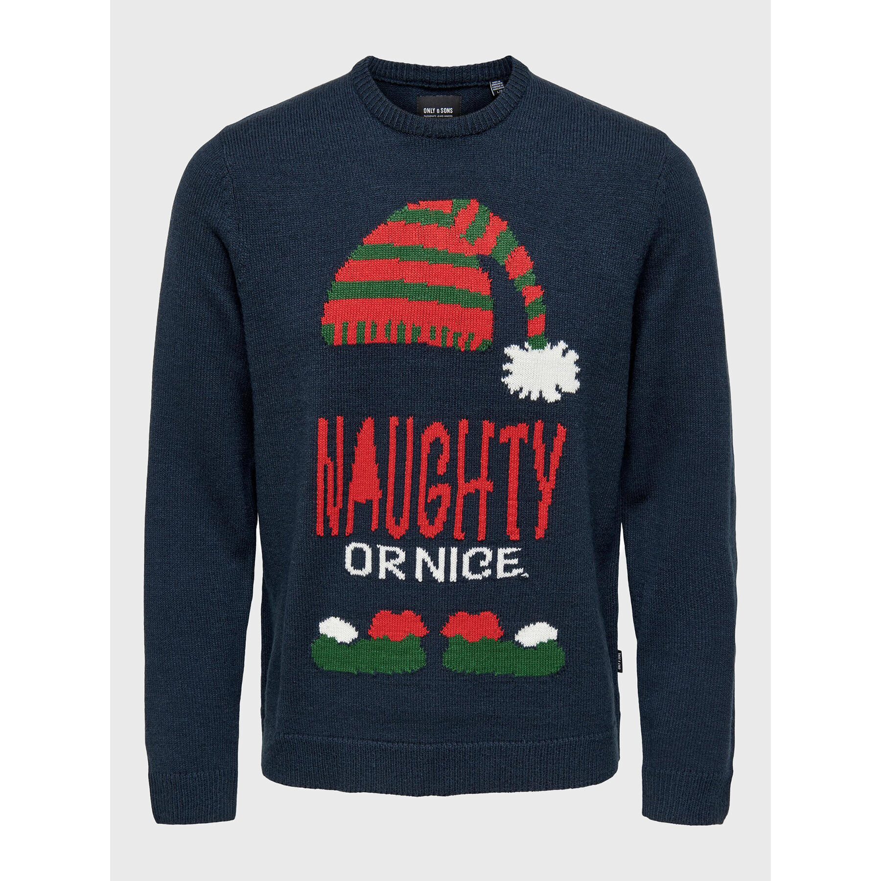 Only & Sons Svetr Xmas 22023350 Tmavomodrá Regular Fit - Pepit.cz