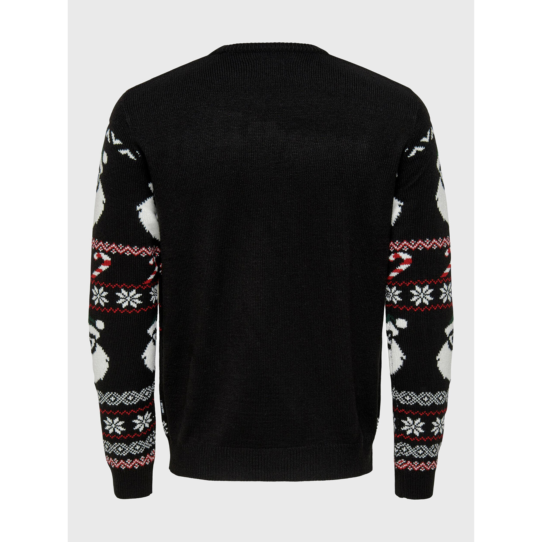 Only & Sons Svetr Xmas Santa 22023994 Černá Regular Fit - Pepit.cz