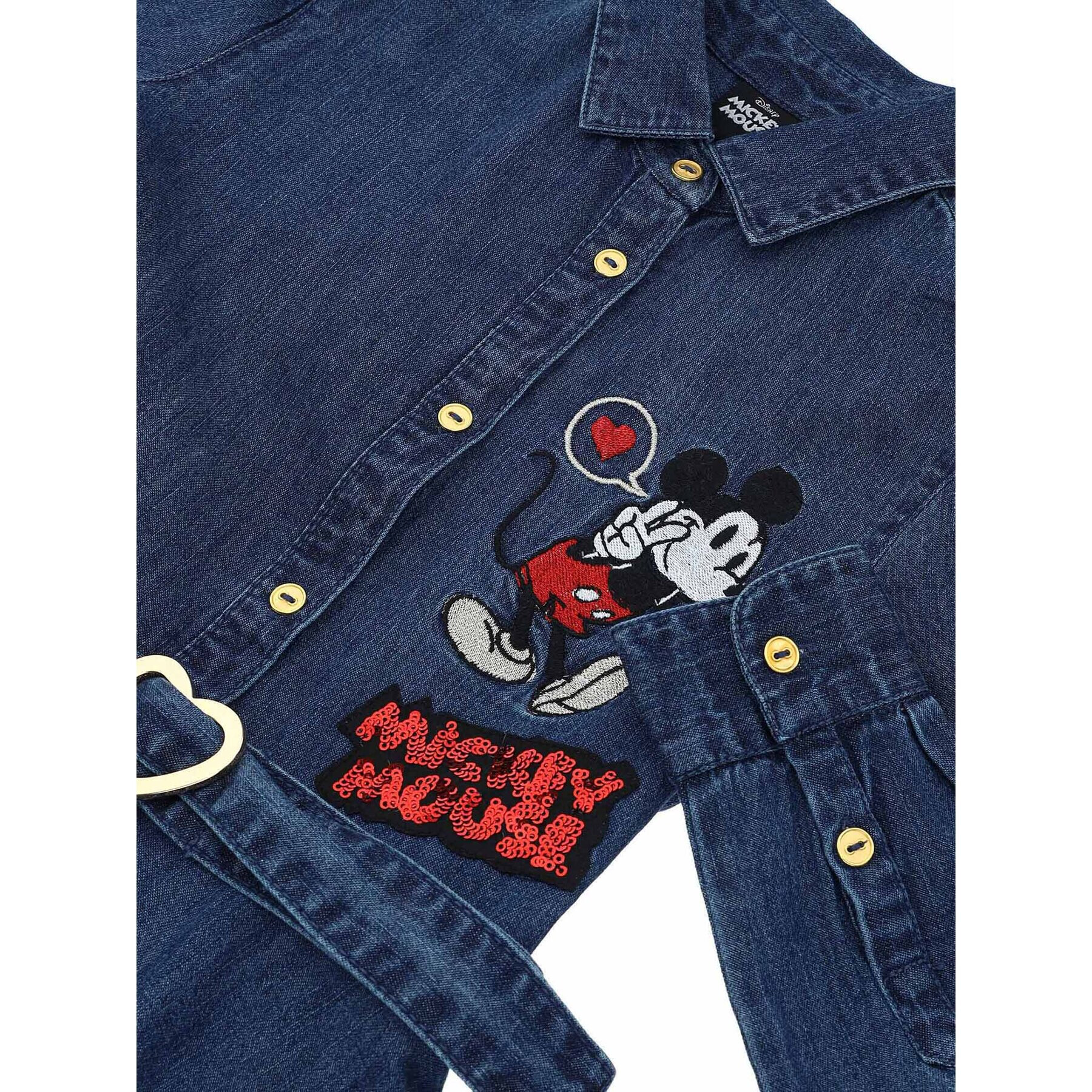 Original Marines Džínové šaty MICKEY MOUSE DCAV3596F Modrá Regular Fit - Pepit.cz