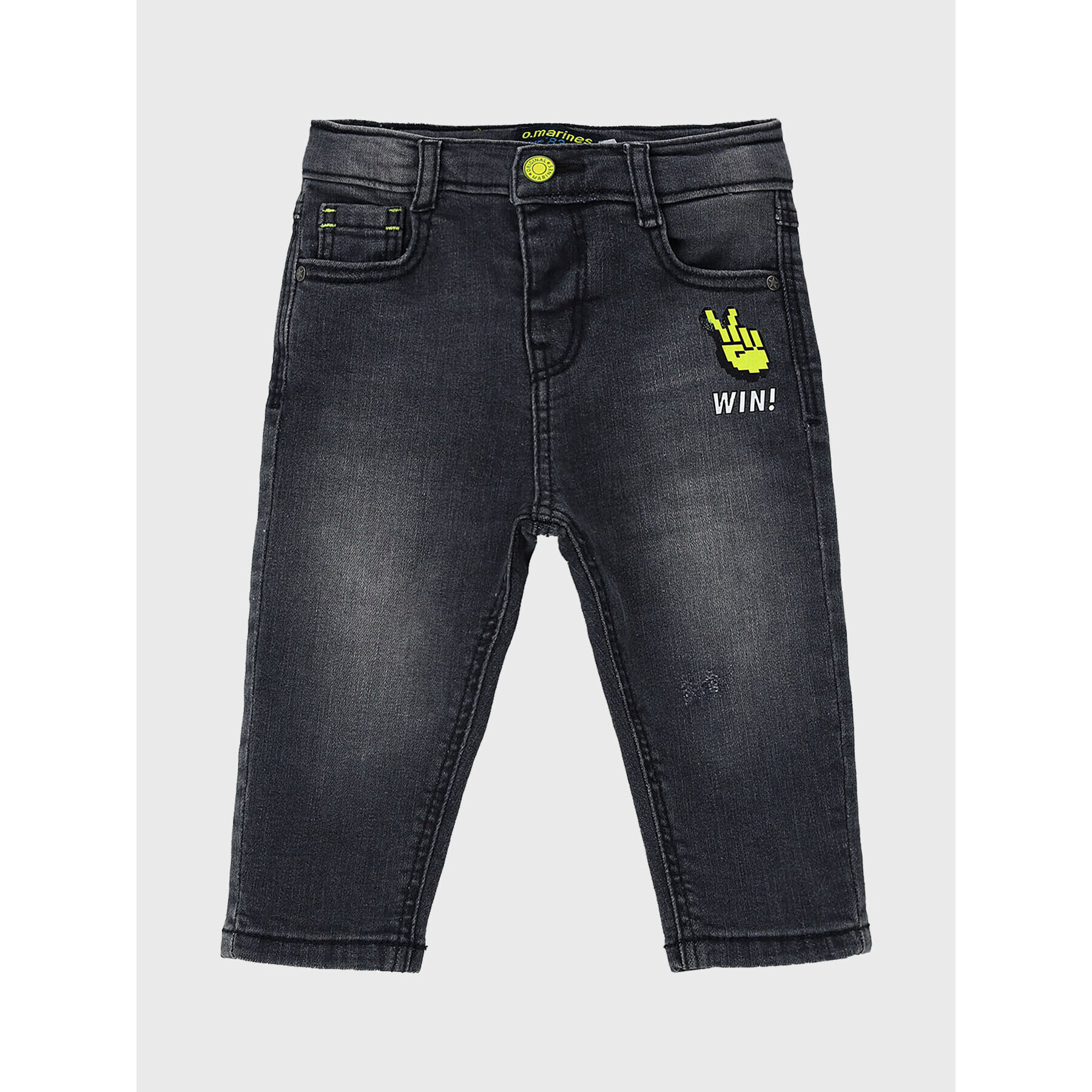 Original Marines Jeansy DCA0768NM Šedá Slim Fit - Pepit.cz