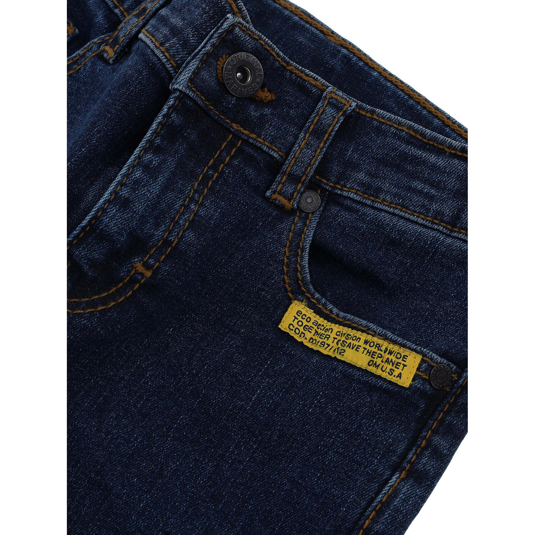 Original Marines Jeansy DCA2694B Modrá Regular Fit - Pepit.cz