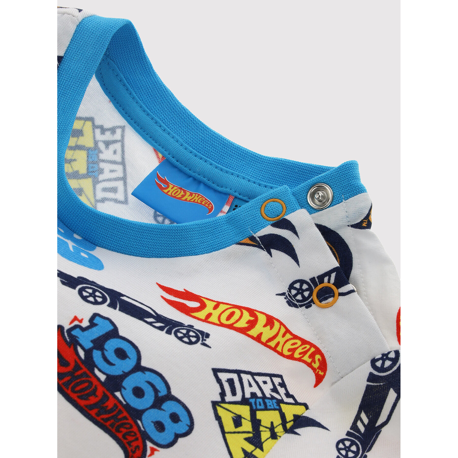 Original Marines Sada T-shirt a šortky HOT WHEELS DCPV0352NM Bílá Regular Fit - Pepit.cz