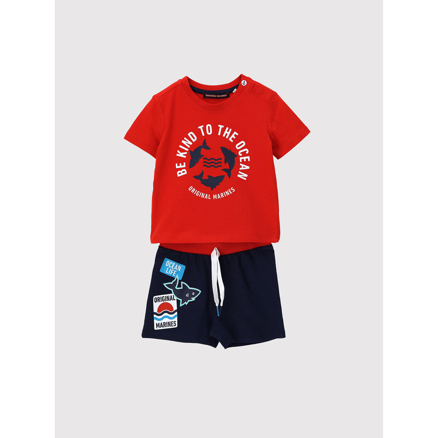 Original Marines Sada tričko a sportovní šortky DCP0403NM Barevná Regular Fit - Pepit.cz