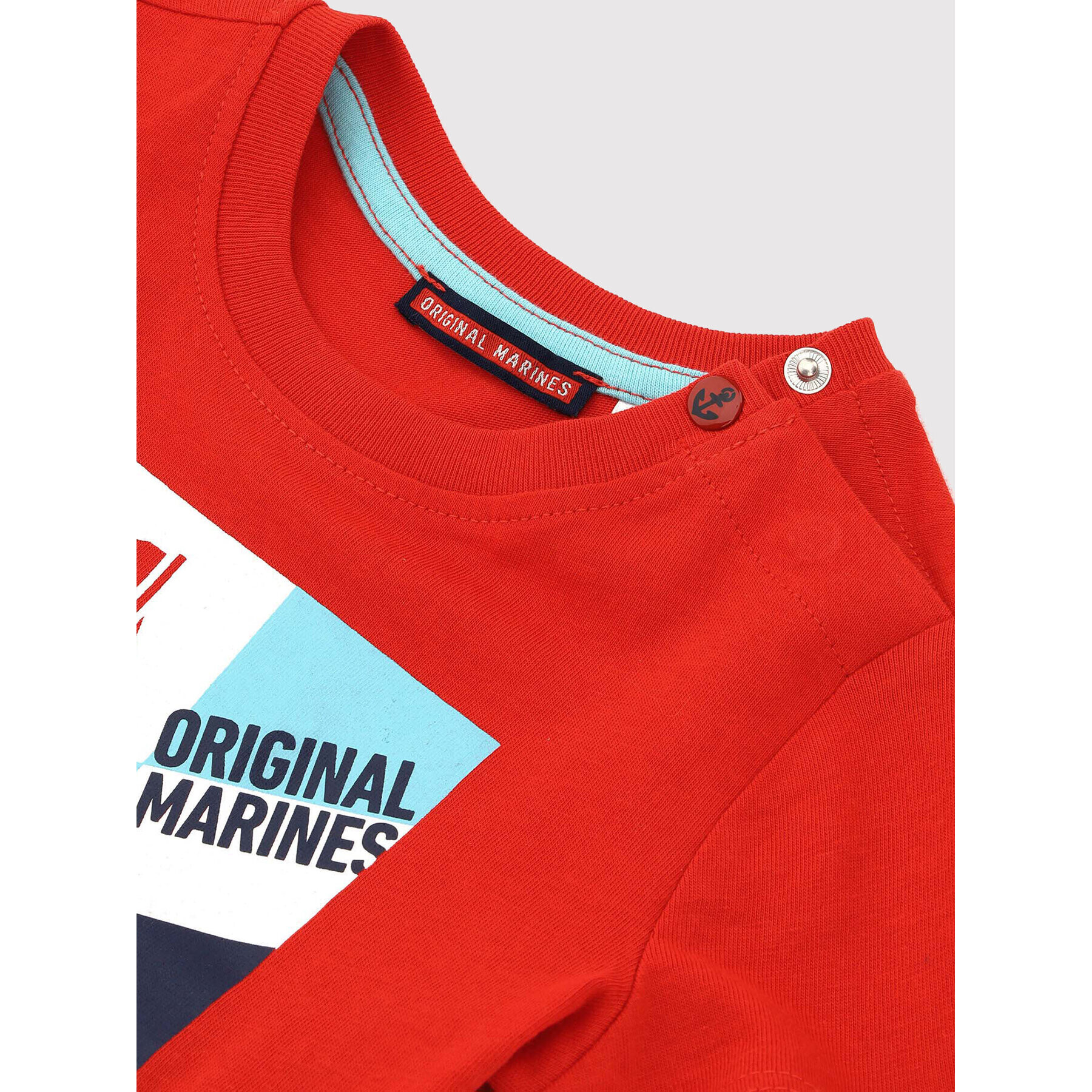 Original Marines T-Shirt DCP0405NM Červená Regular Fit - Pepit.cz