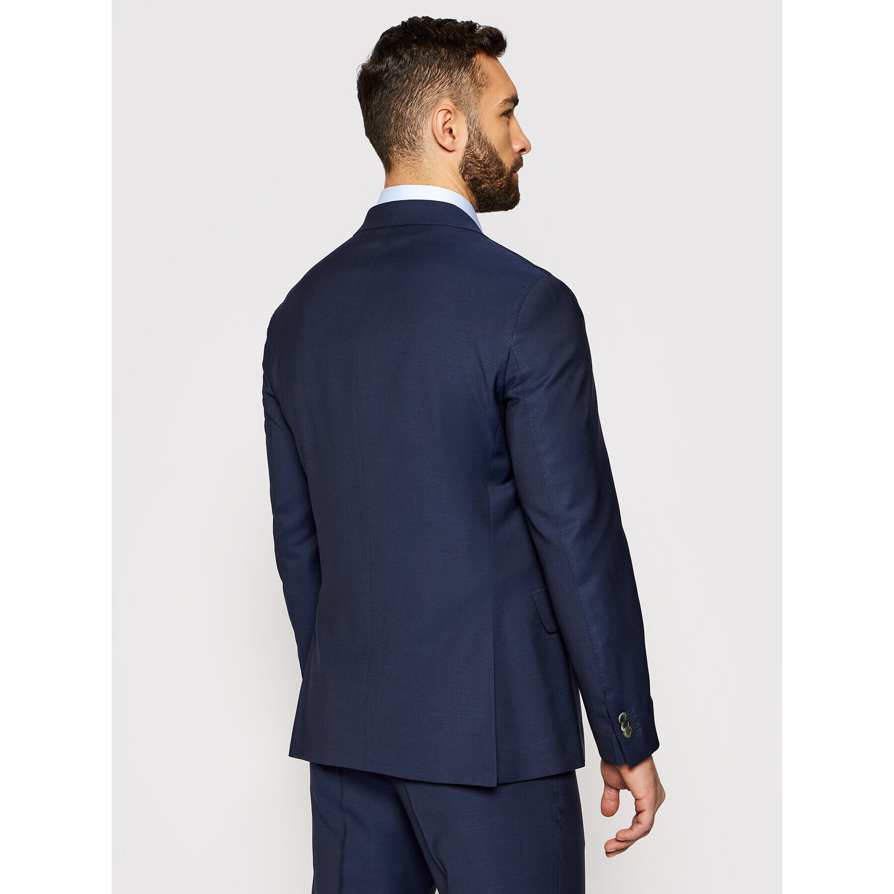 Oscar Jacobson Oblek Faron 2179 5674 Tmavomodrá Slim Fit - Pepit.cz