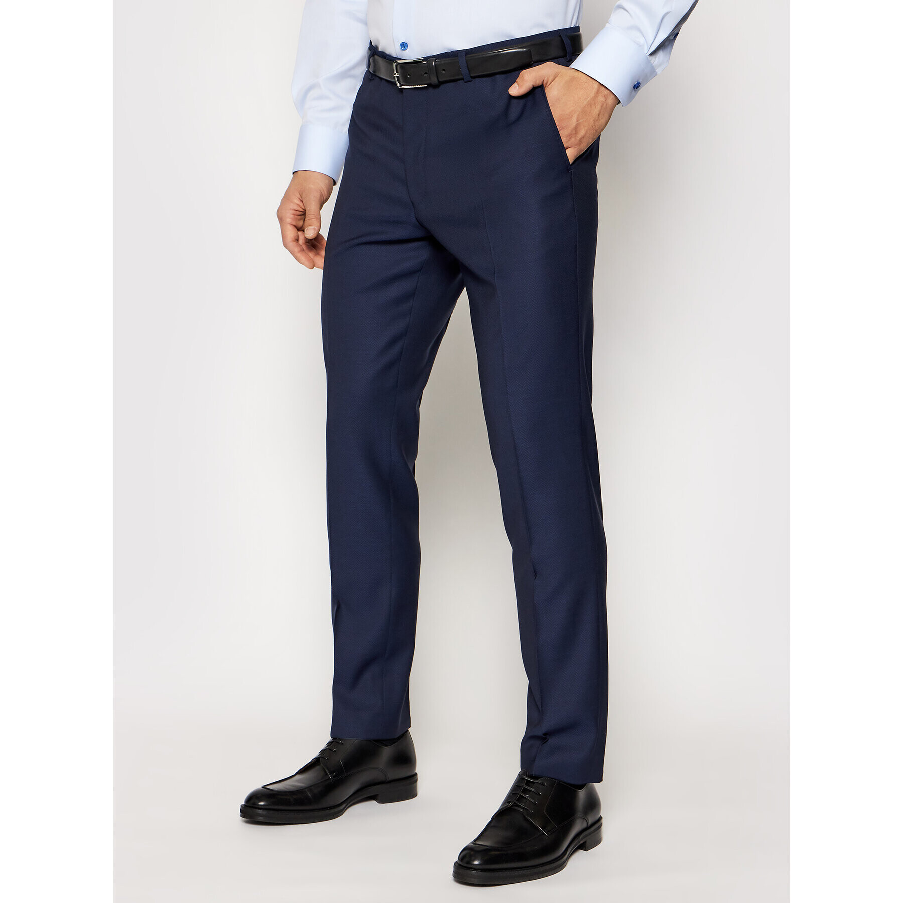 Oscar Jacobson Oblek Faron 2179 5674 Tmavomodrá Slim Fit - Pepit.cz