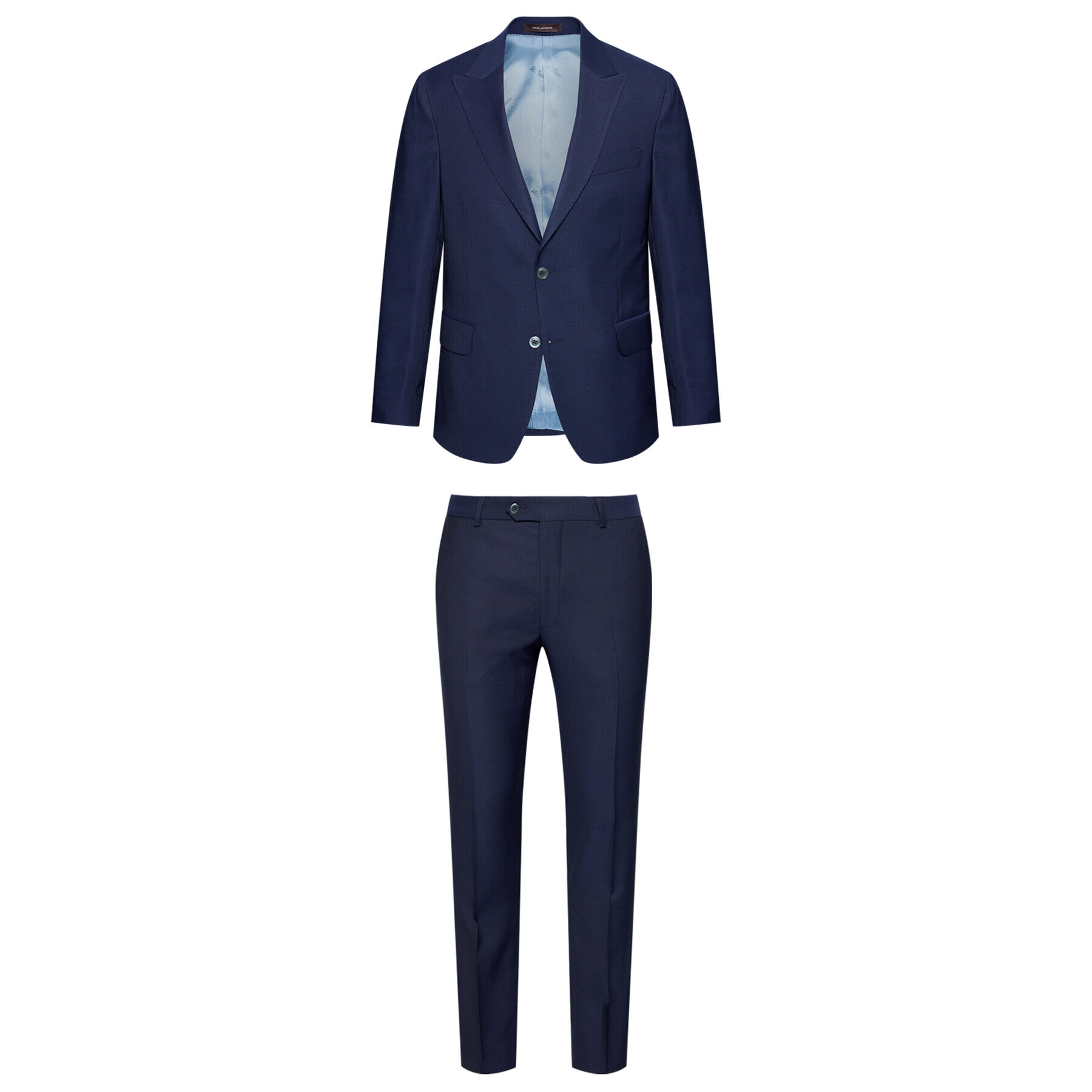 Oscar Jacobson Oblek Faron 2179 5674 Tmavomodrá Slim Fit - Pepit.cz