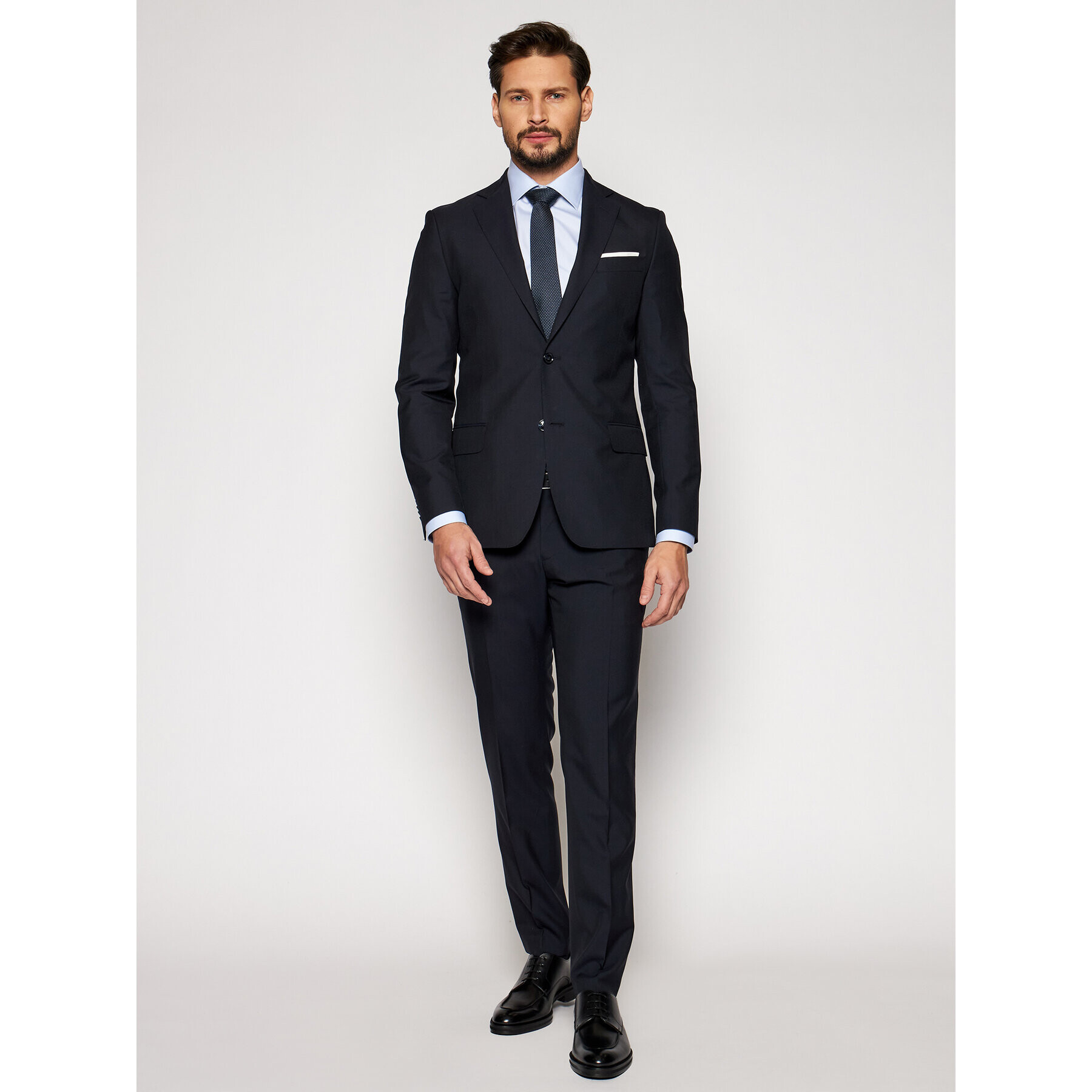 Oscar Jacobson Sako Edmund 3050 8515 Tmavomodrá Slim Fit - Pepit.cz