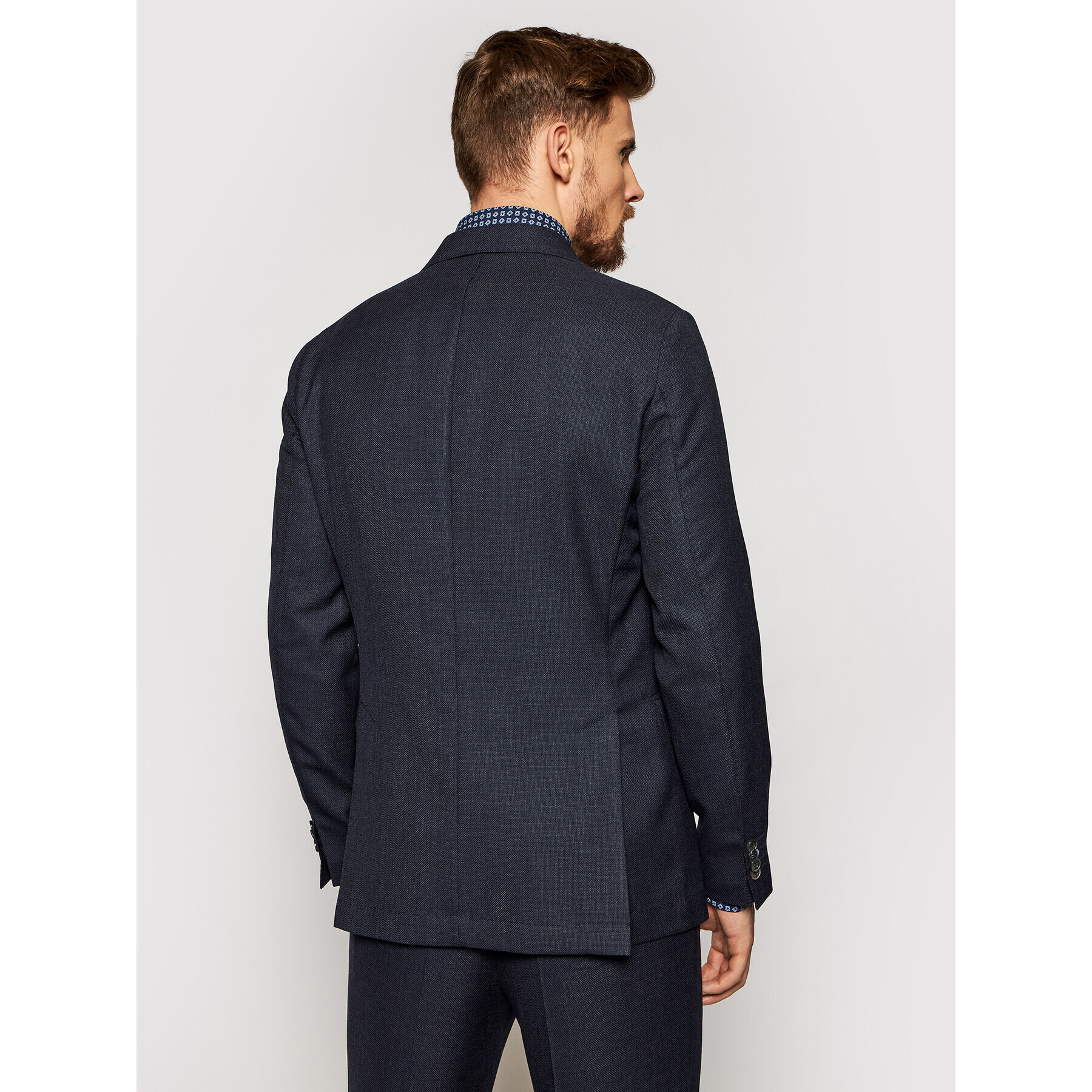 Oscar Jacobson Sako Egel 3363 5027 Tmavomodrá Slim Fit - Pepit.cz