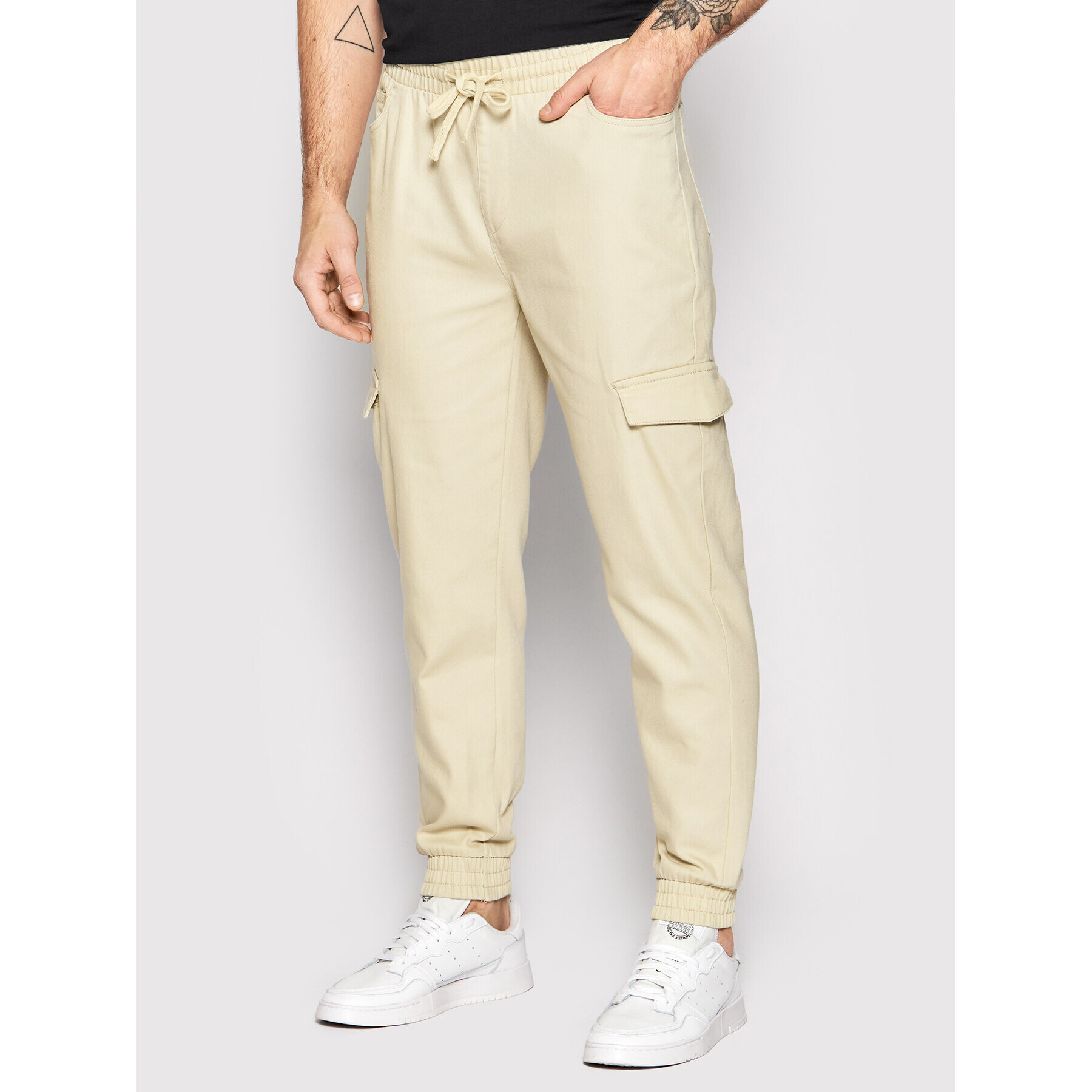 Outhorn Joggers kalhoty SPMJ600 Béžová Relaxed Fit - Pepit.cz