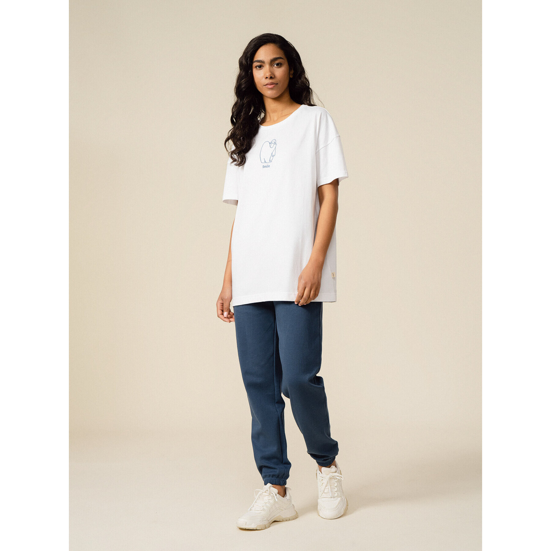 Outhorn T-Shirt OTHSS23TTSHF423 Bílá Oversize - Pepit.cz