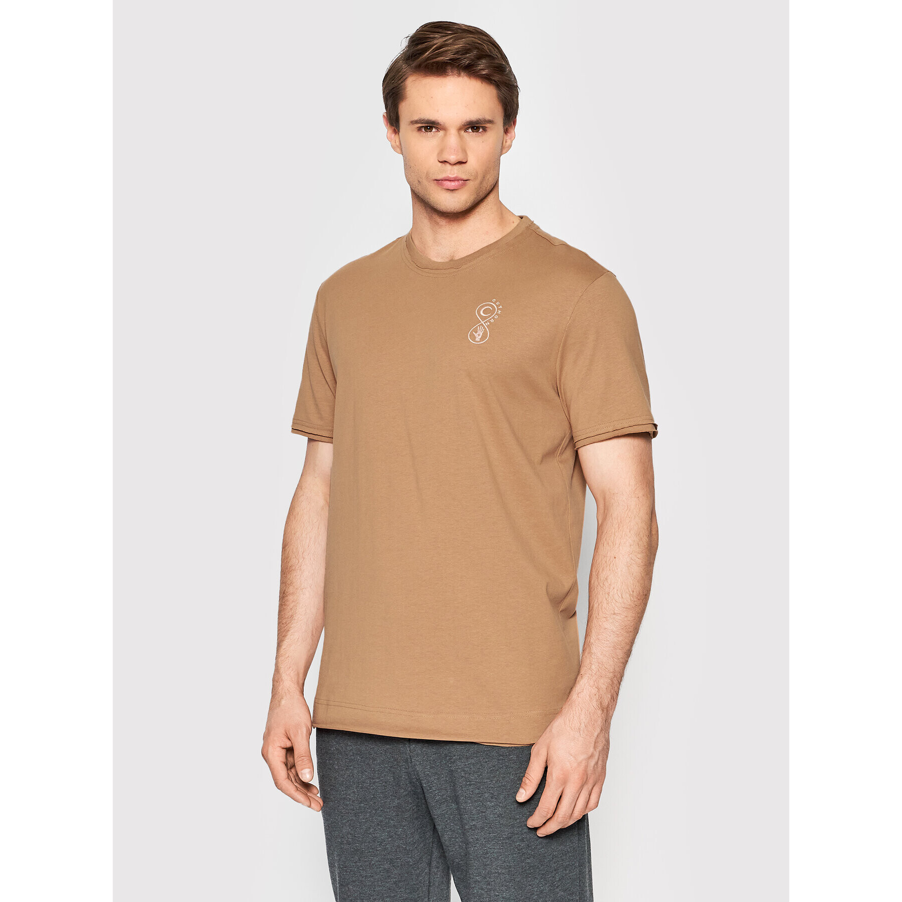 Outhorn T-Shirt TSM614 Hnědá Regular Fit - Pepit.cz