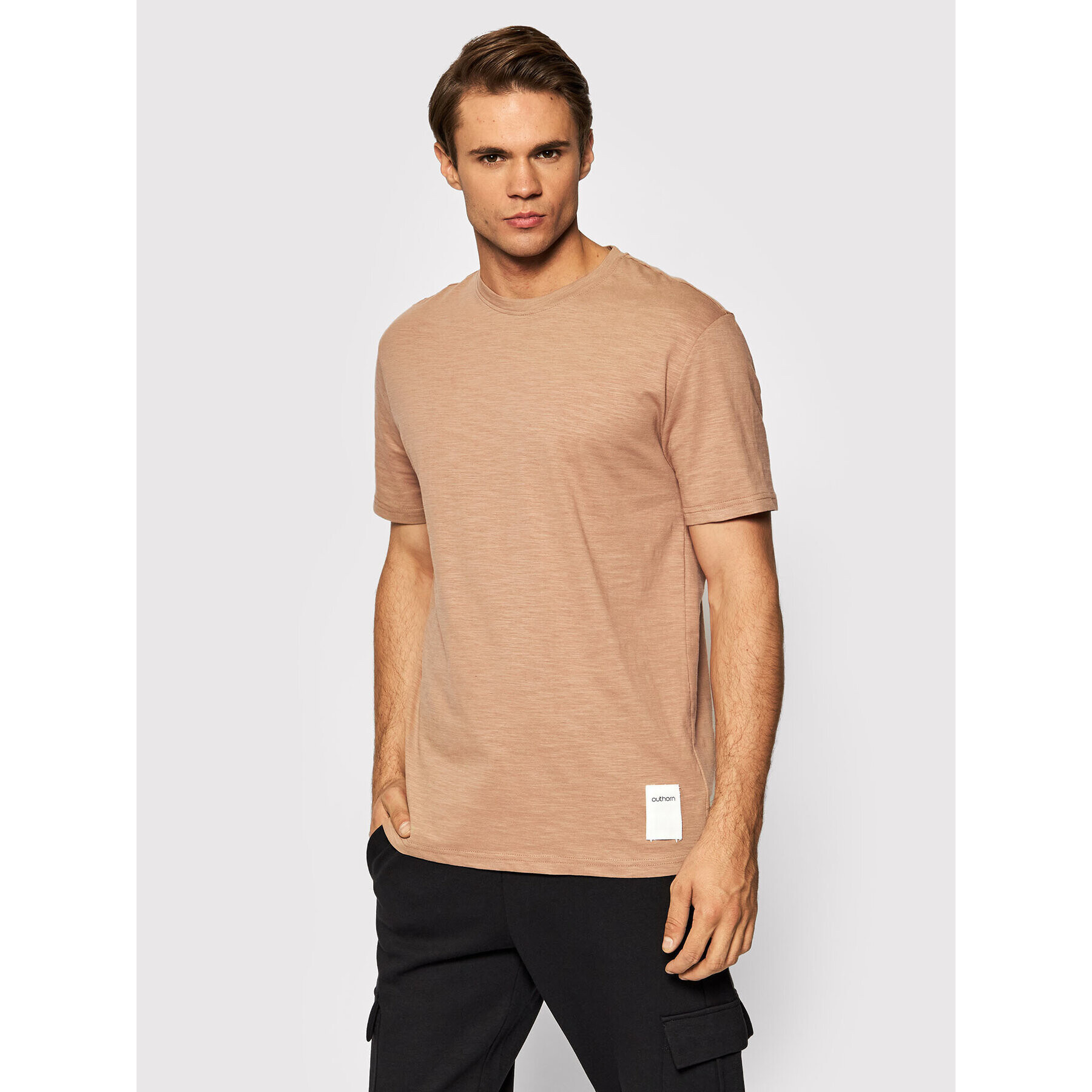 Outhorn T-Shirt TSM616 Hnědá Regular Fit - Pepit.cz