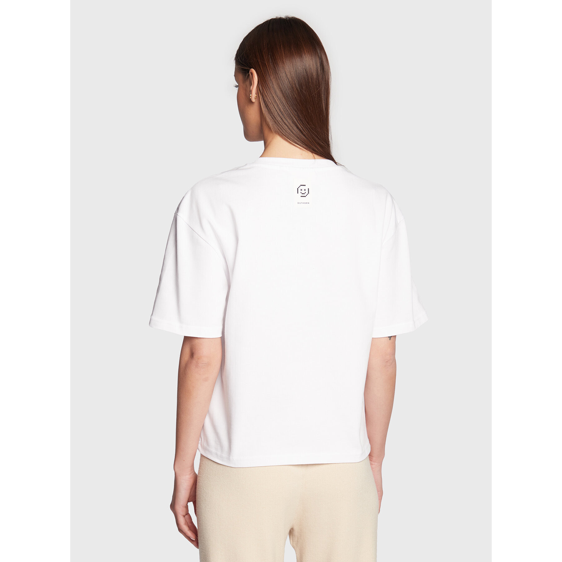 Outhorn T-Shirt TTSHF052 Bílá Relaxed Fit - Pepit.cz