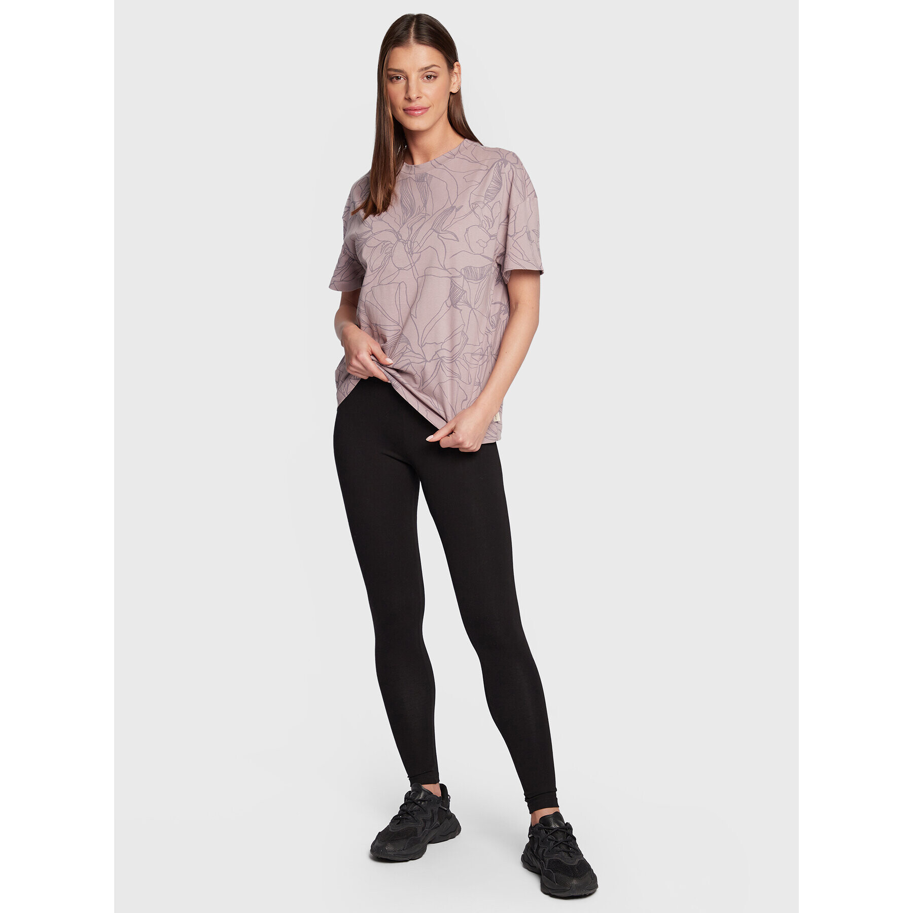 Outhorn T-Shirt TTSHF095 Fialová Oversize - Pepit.cz