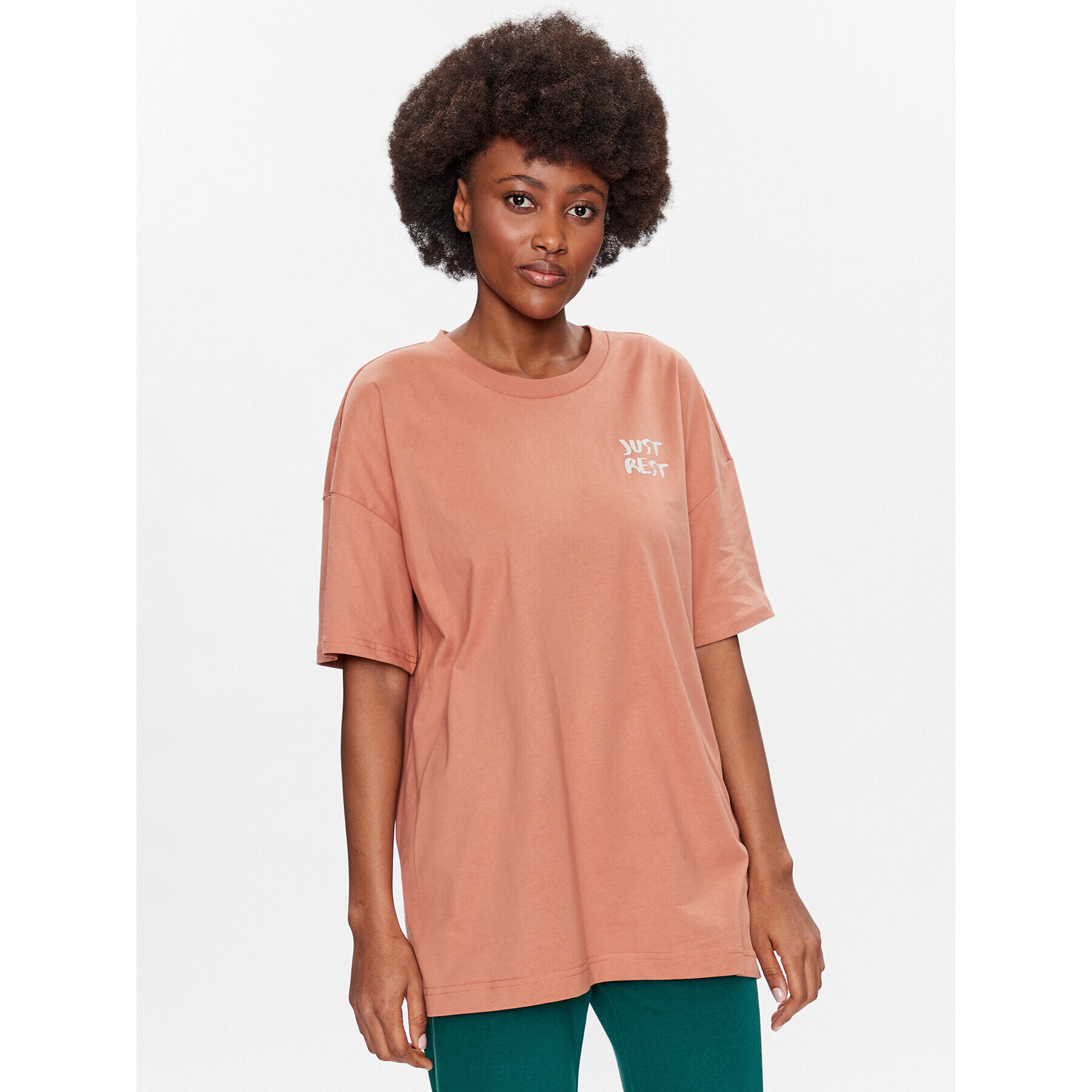 Outhorn T-Shirt TTSHF436 Oranžová Relaxed Fit - Pepit.cz