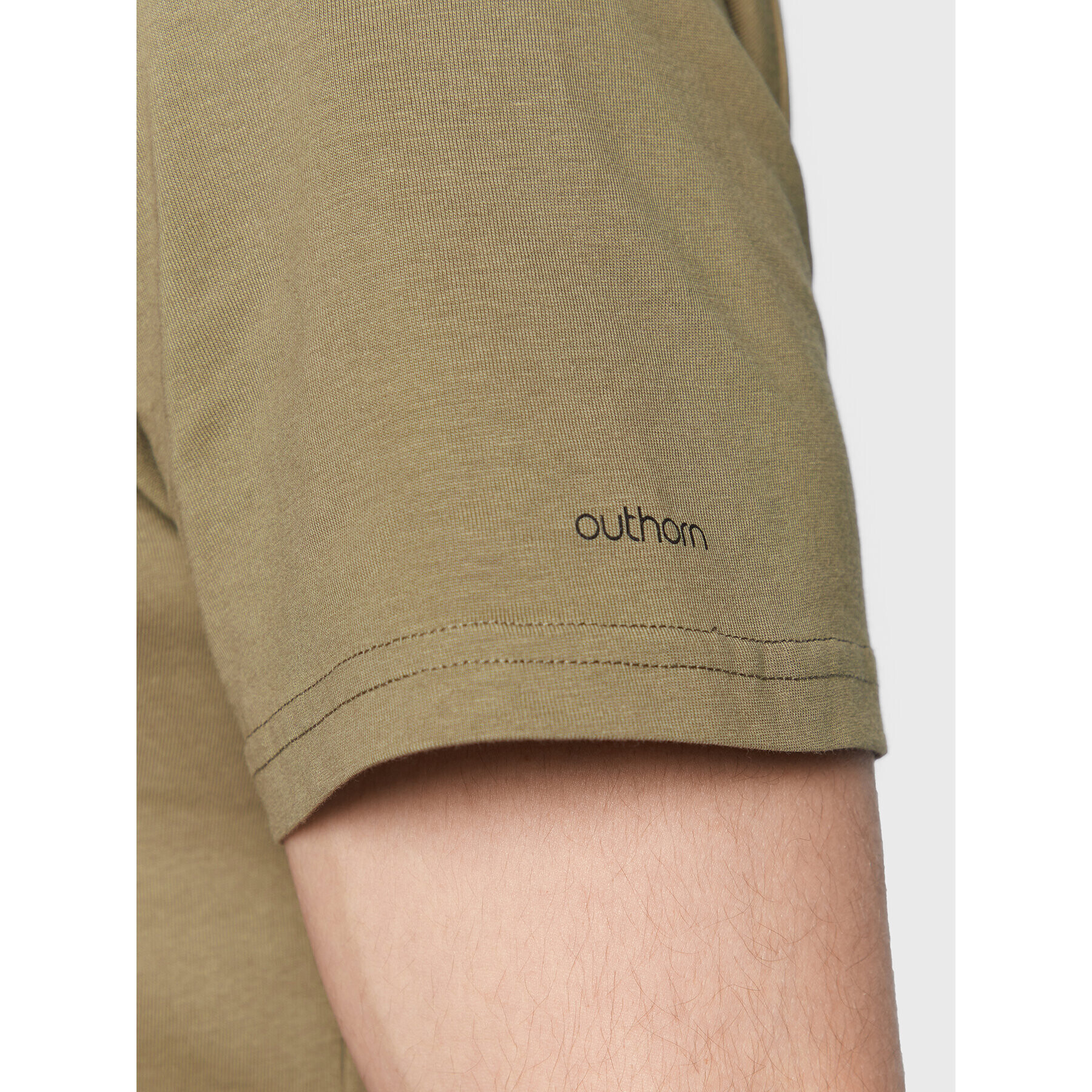 Outhorn T-Shirt TTSHM058 Khaki Regular Fit - Pepit.cz