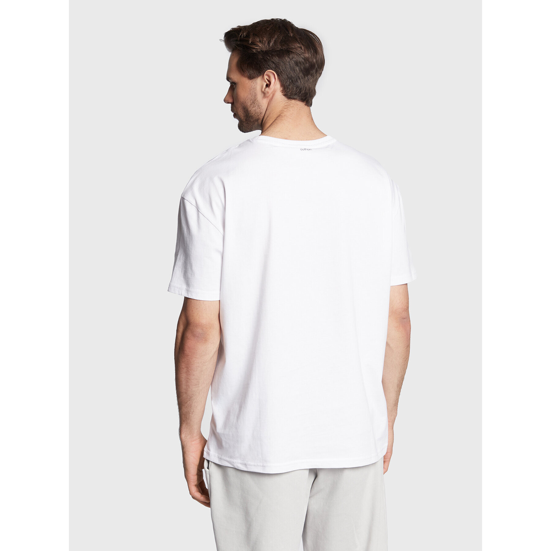 Outhorn T-Shirt TTSHM061 Bílá Oversize - Pepit.cz