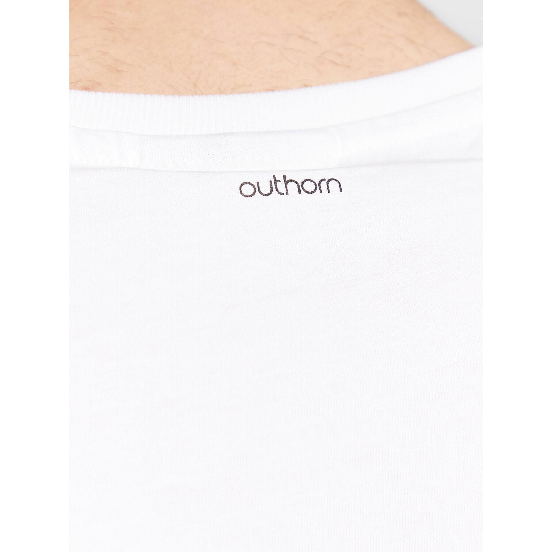 Outhorn T-Shirt TTSHM061 Bílá Oversize - Pepit.cz