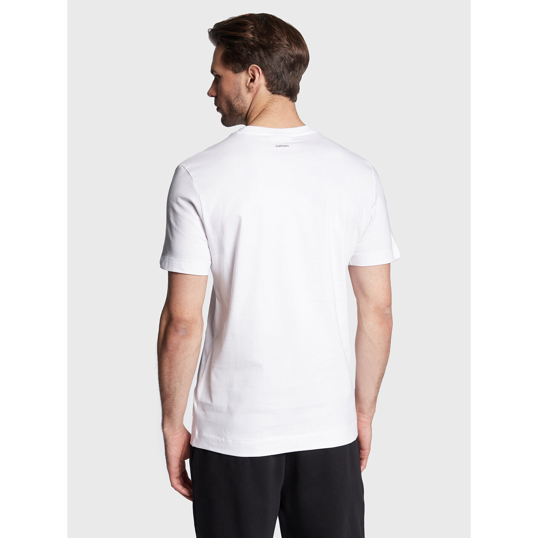 Outhorn T-Shirt TTSHM108 Bílá Regular Fit - Pepit.cz