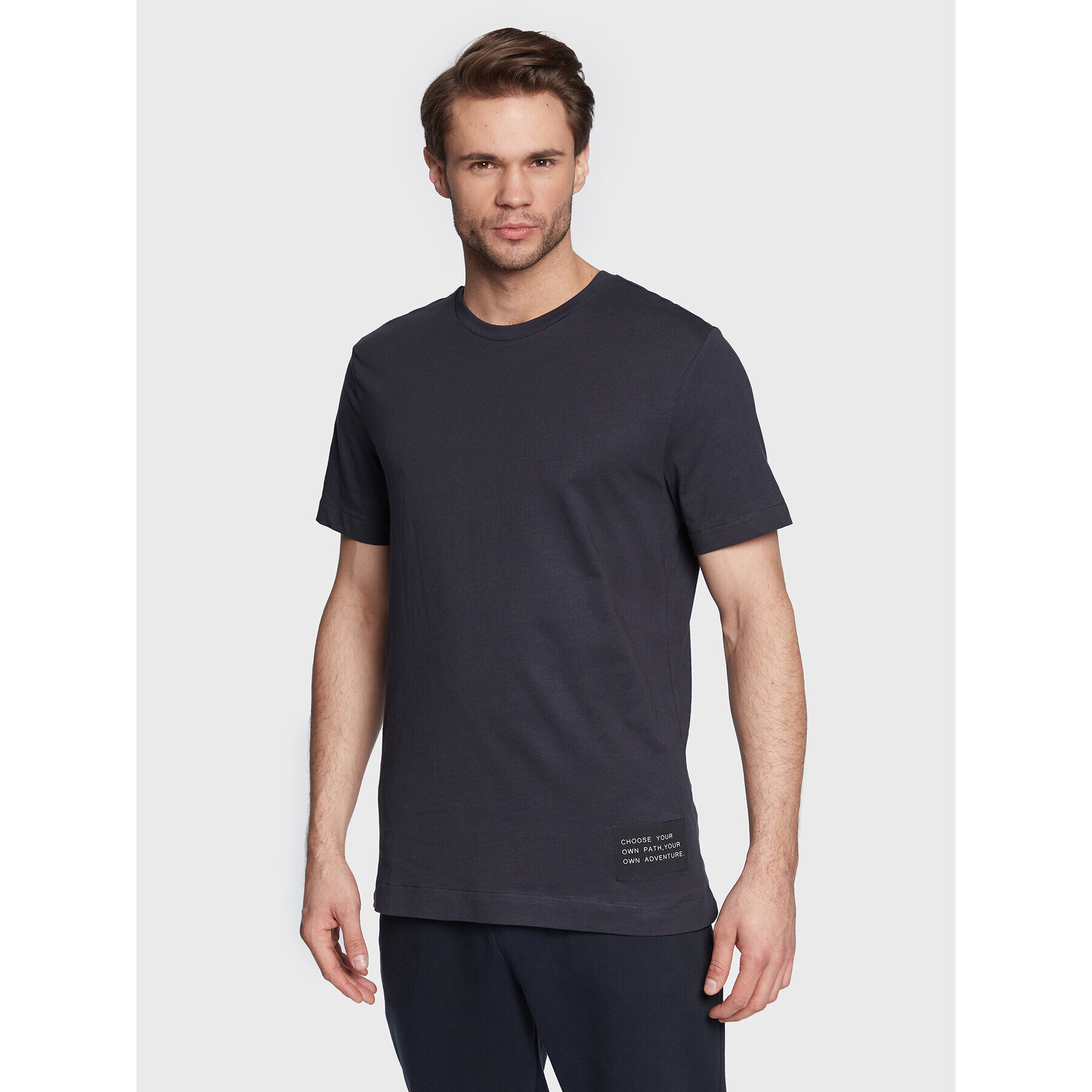 Outhorn T-Shirt TTSHM108 Tmavomodrá Regular Fit - Pepit.cz