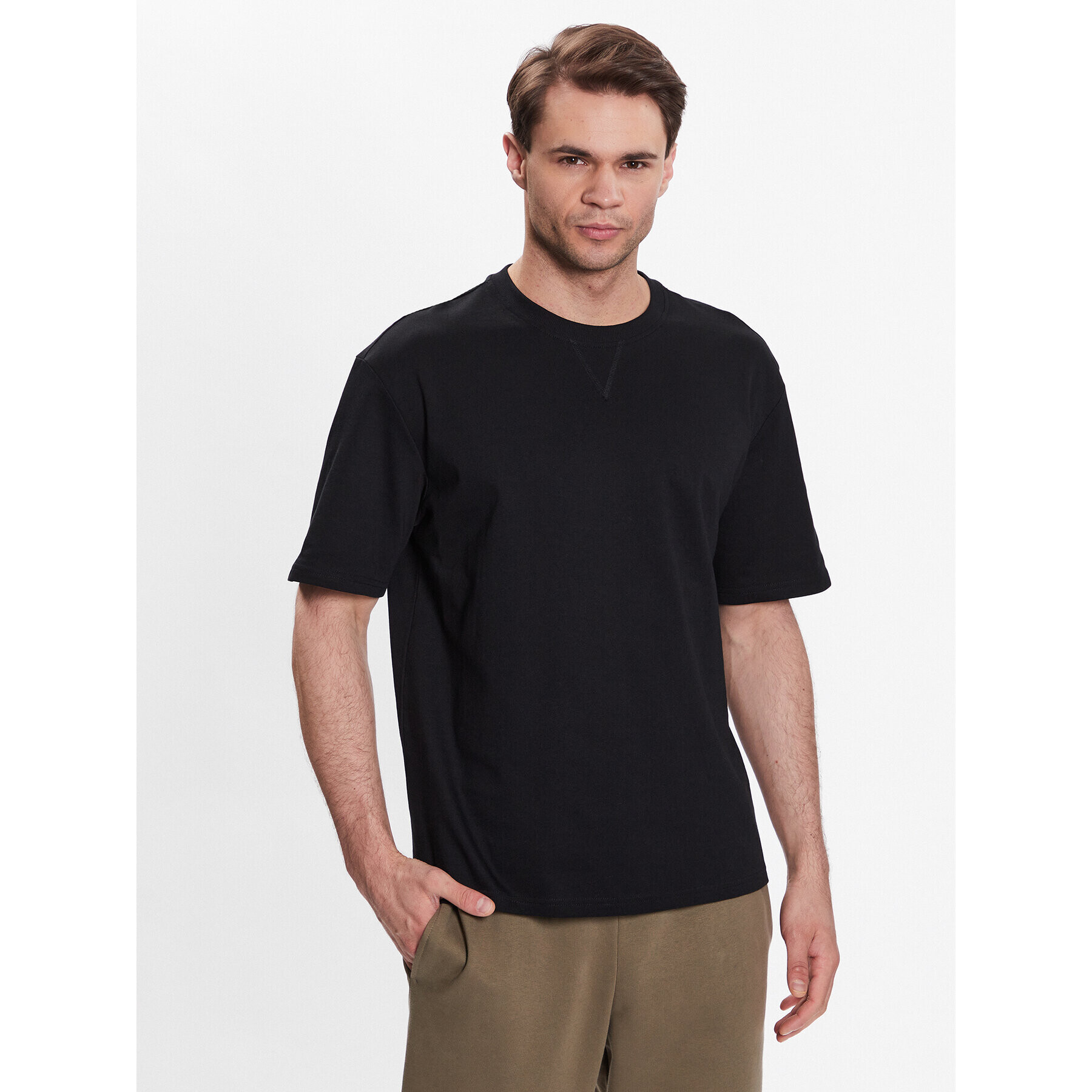 Outhorn T-Shirt TTSHM455 Černá Regular Fit - Pepit.cz