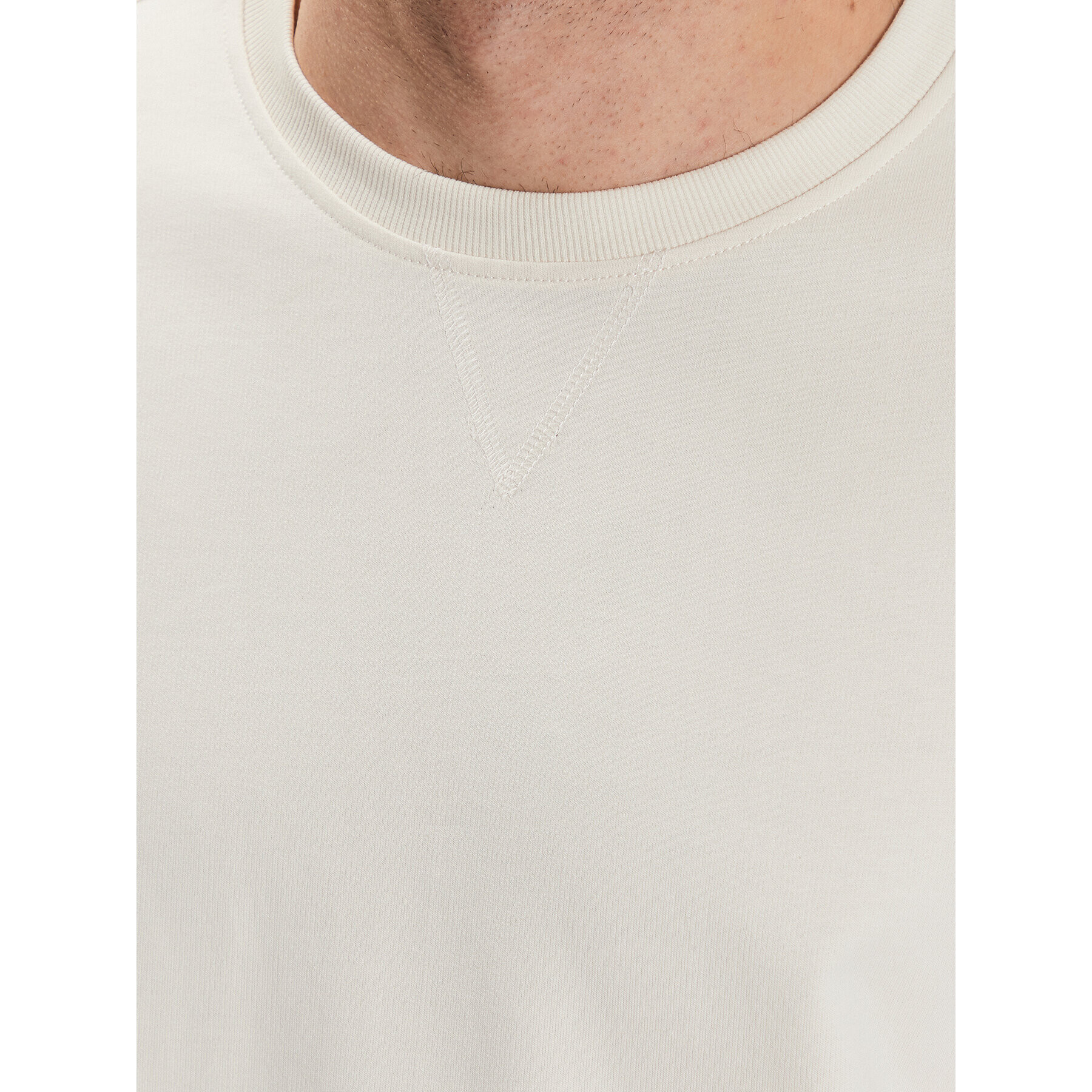 Outhorn T-Shirt TTSHM455 Écru Regular Fit - Pepit.cz