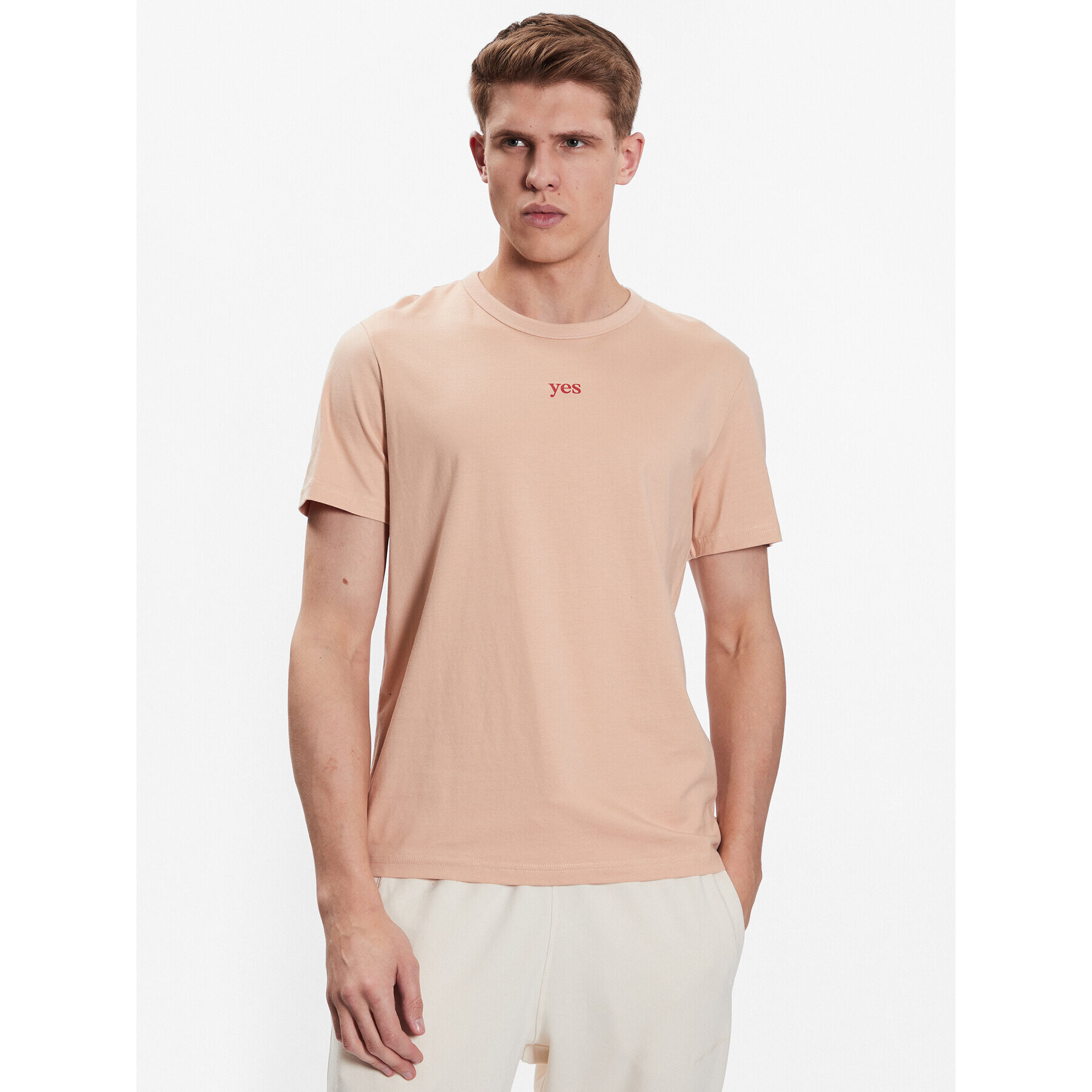 Outhorn T-Shirt TTSHM457 Béžová Regular Fit - Pepit.cz