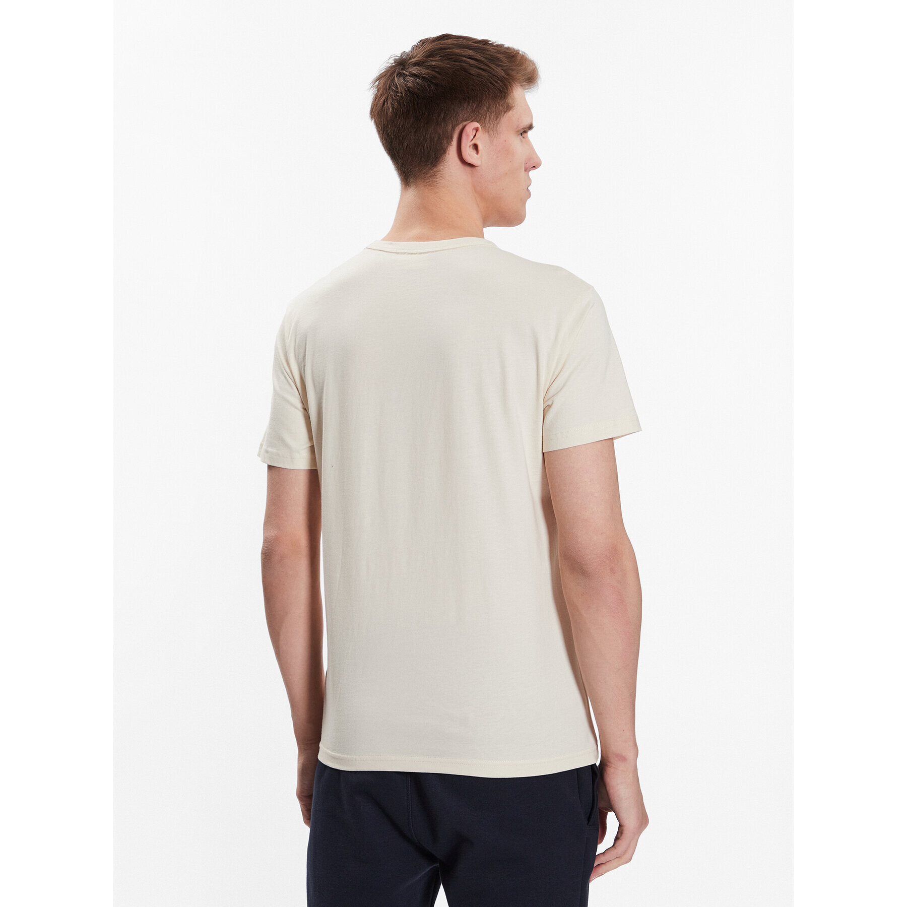 Outhorn T-Shirt TTSHM457 Écru Regular Fit - Pepit.cz