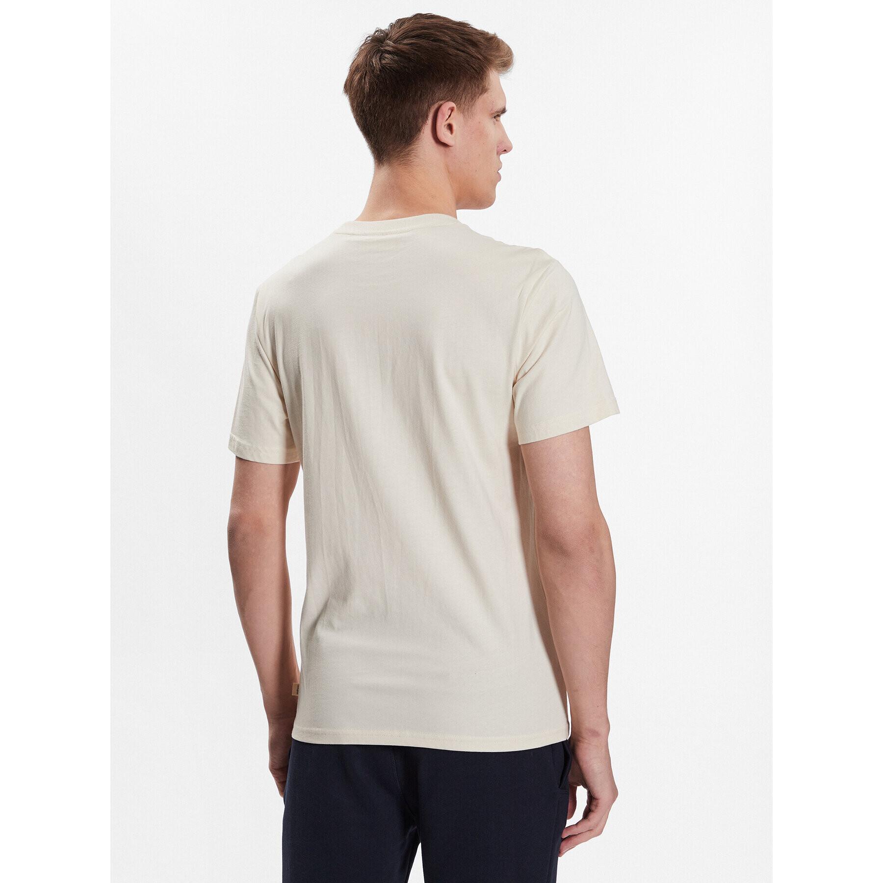 Outhorn T-Shirt TTSHM458 Écru Regular Fit - Pepit.cz