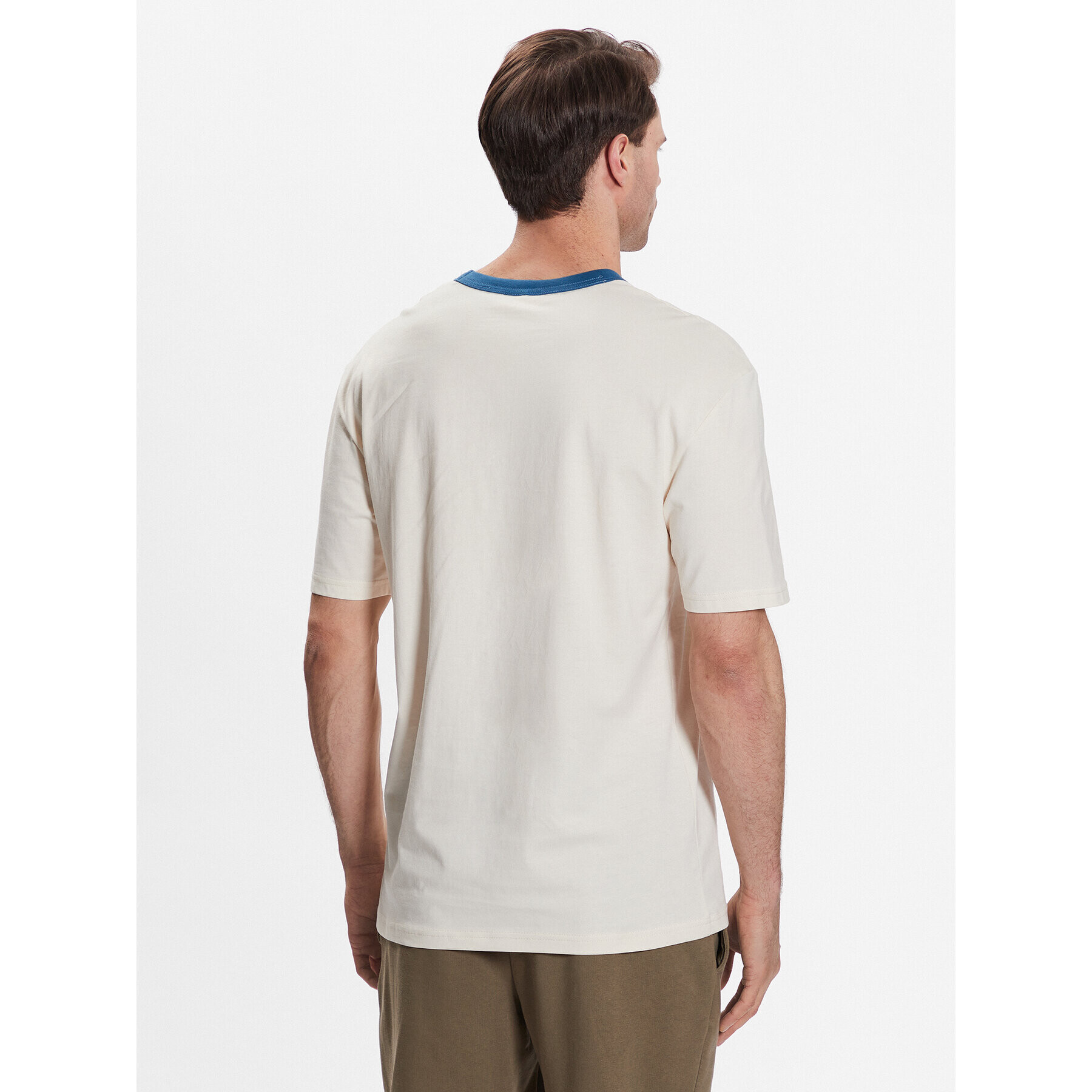 Outhorn T-Shirt TTSHM459 Écru Regular Fit - Pepit.cz