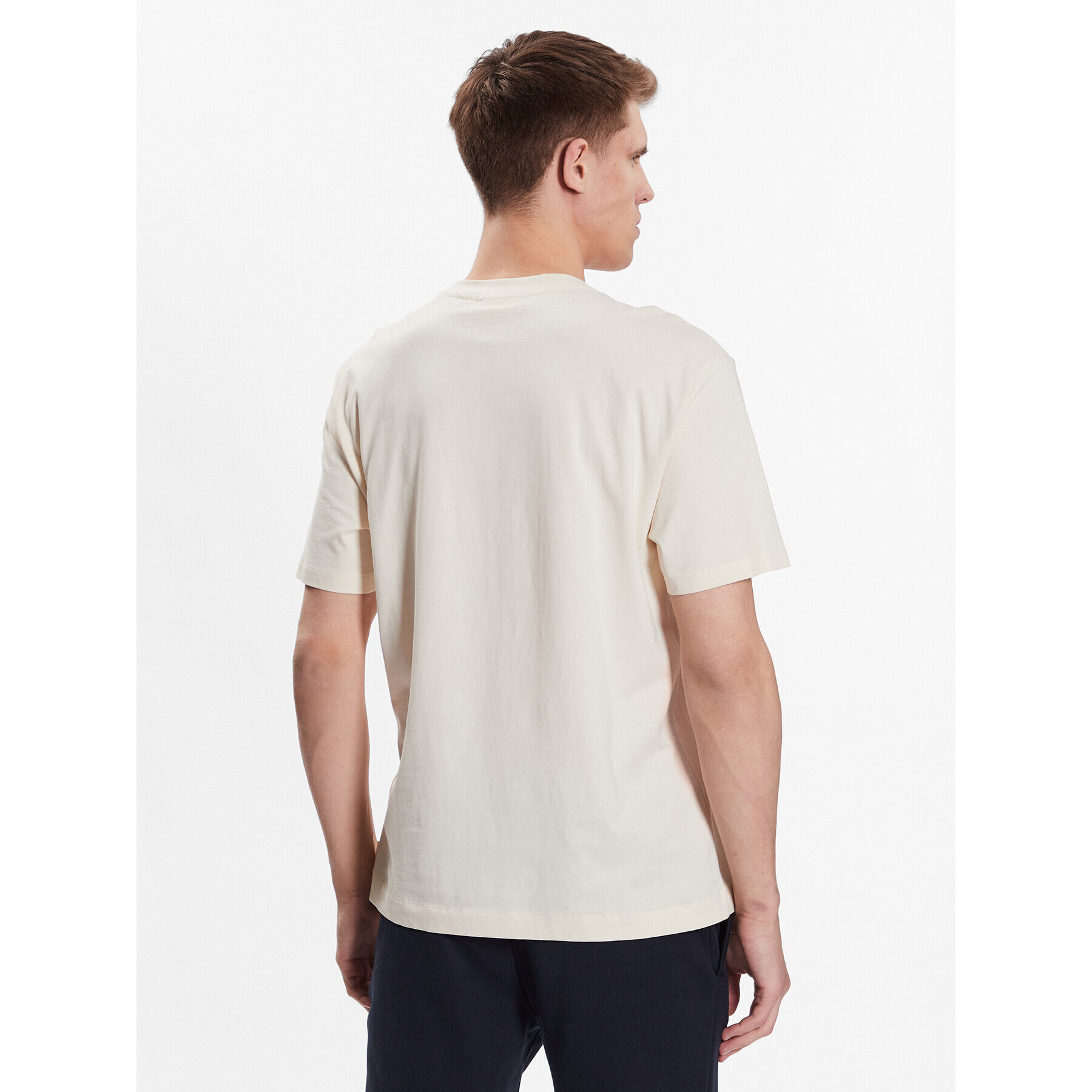 Outhorn T-Shirt TTSHM461 Écru Regular Fit - Pepit.cz