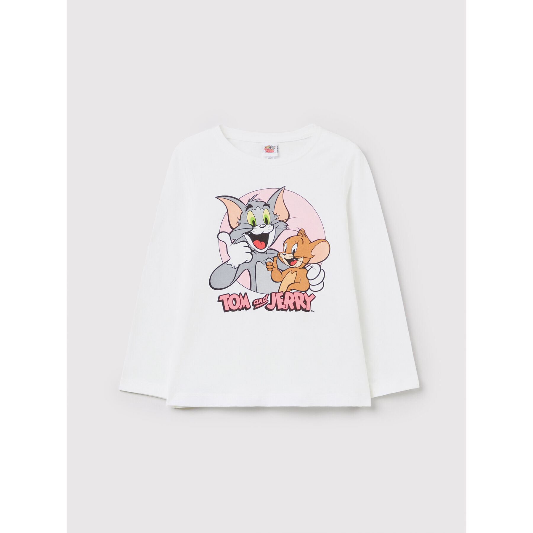 OVS Halenka TOM AND JERRY 1439216 Bílá Regular Fit - Pepit.cz